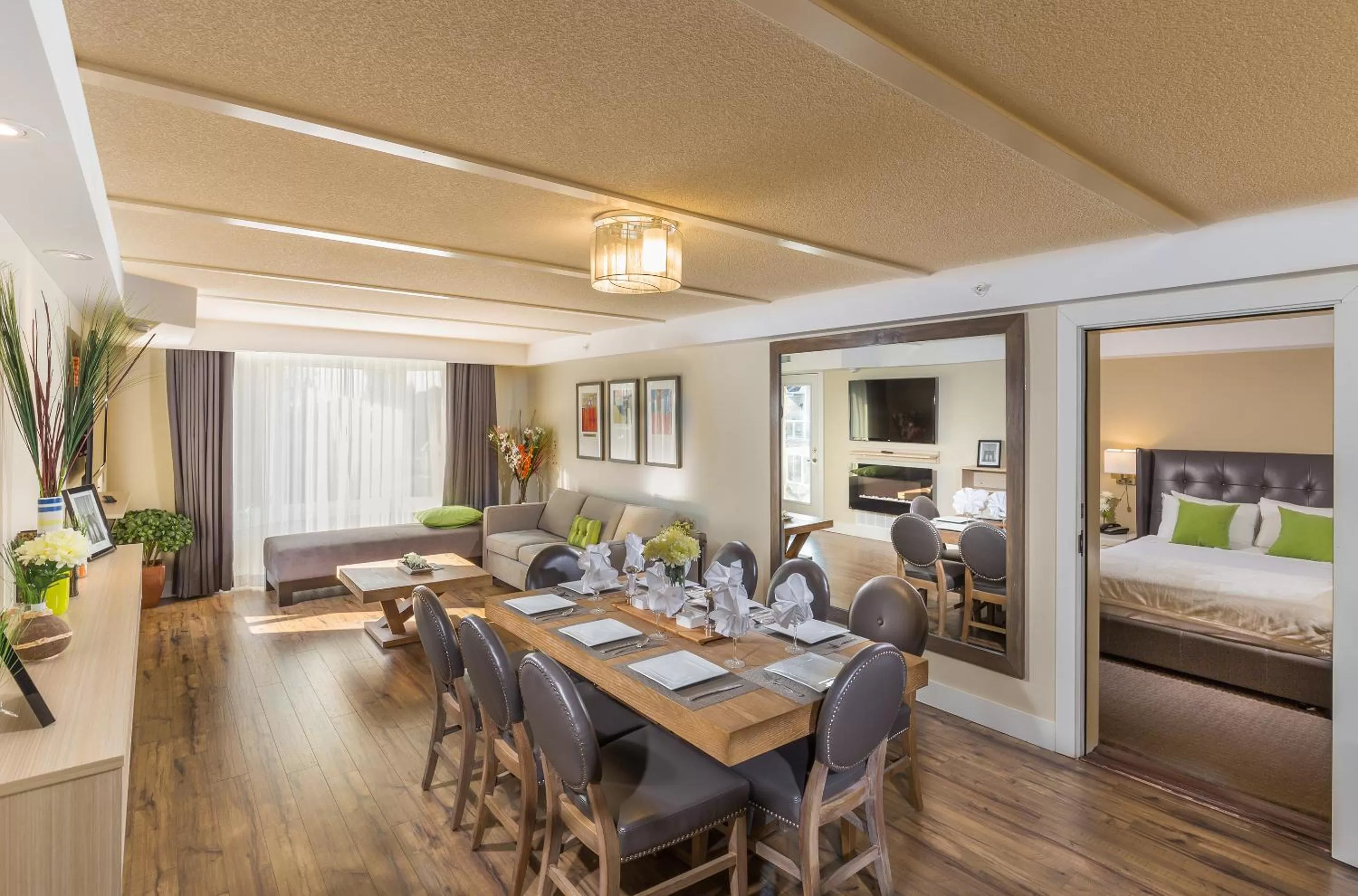 Bed in Living Water Resort & Spa