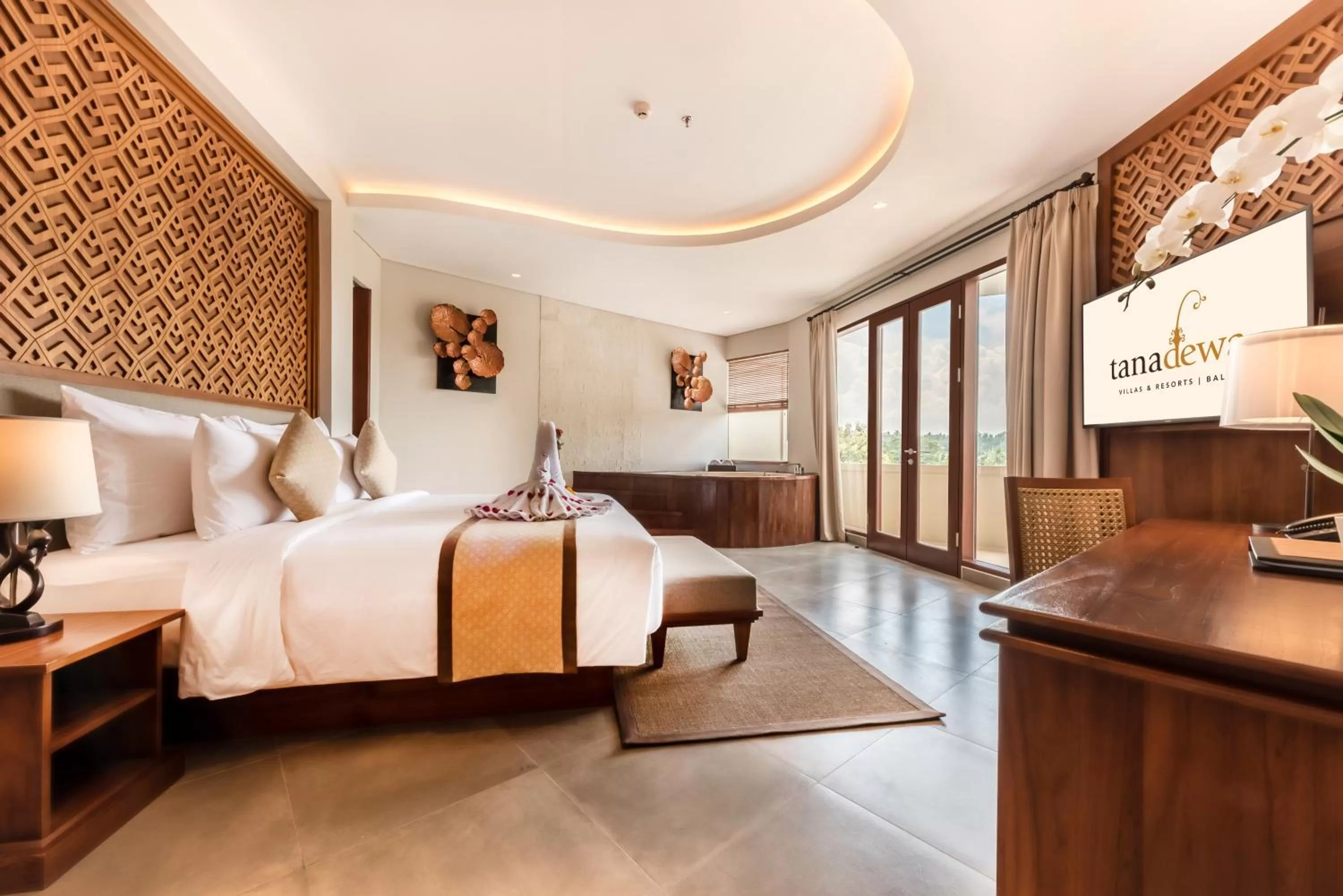 Photo of the whole room, Bed in tanadewa Resort Ubud Bali by Cross Collection