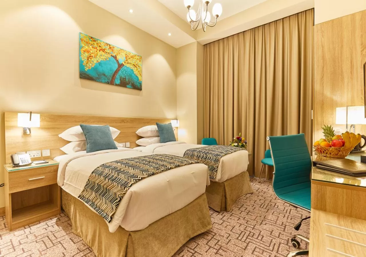 Bedroom, Bed in Rose Plaza Hotel Al Barsha
