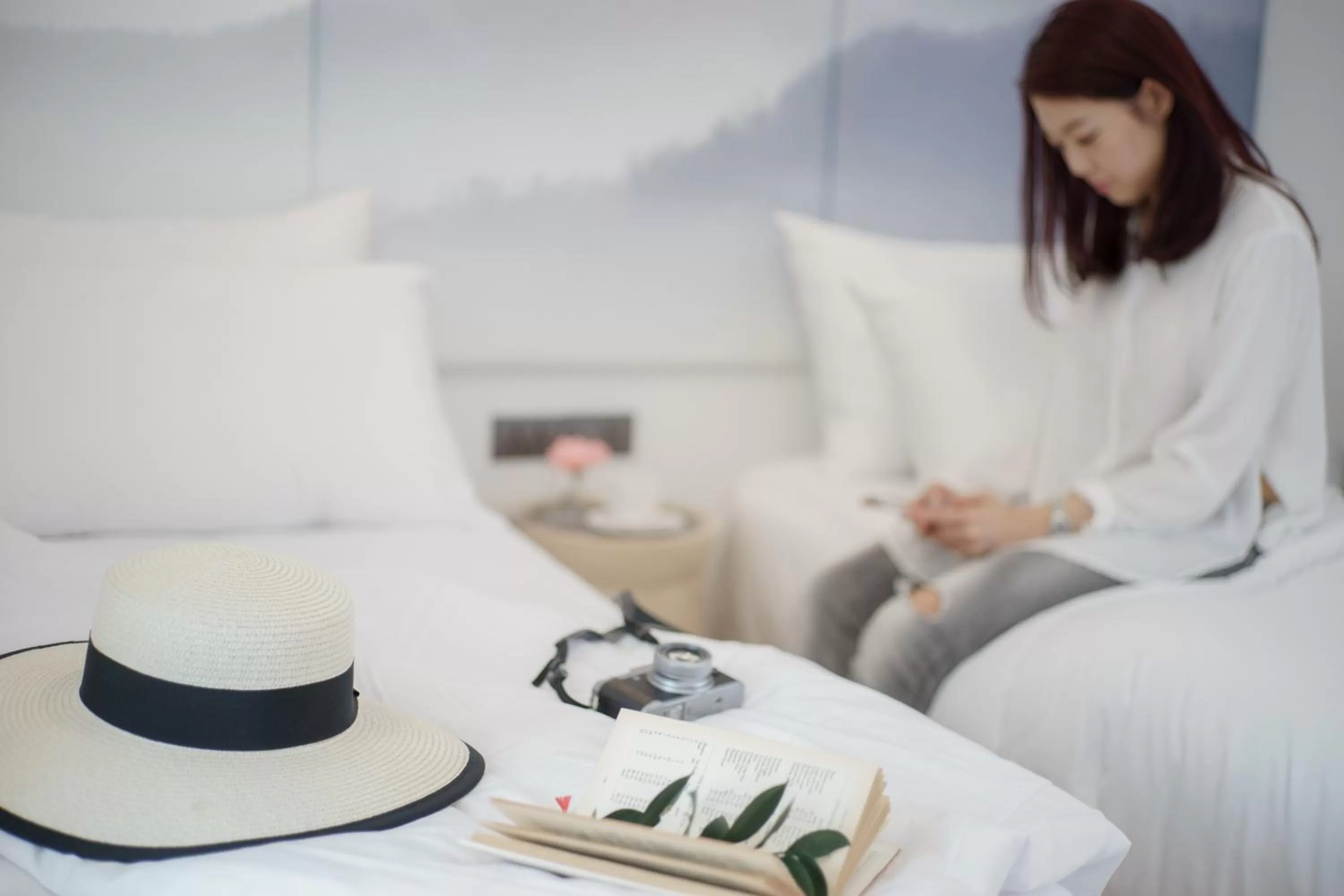 Bed in Kate and Hasu Boutique Chiangmai