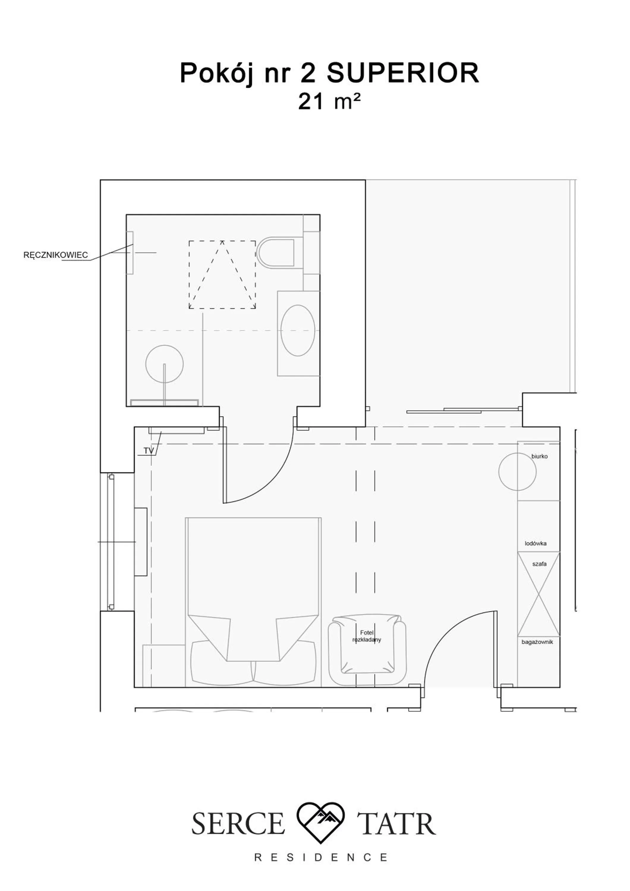 Floor Plan in Serce Tatr Residence Zakopane - blisko Krupówek