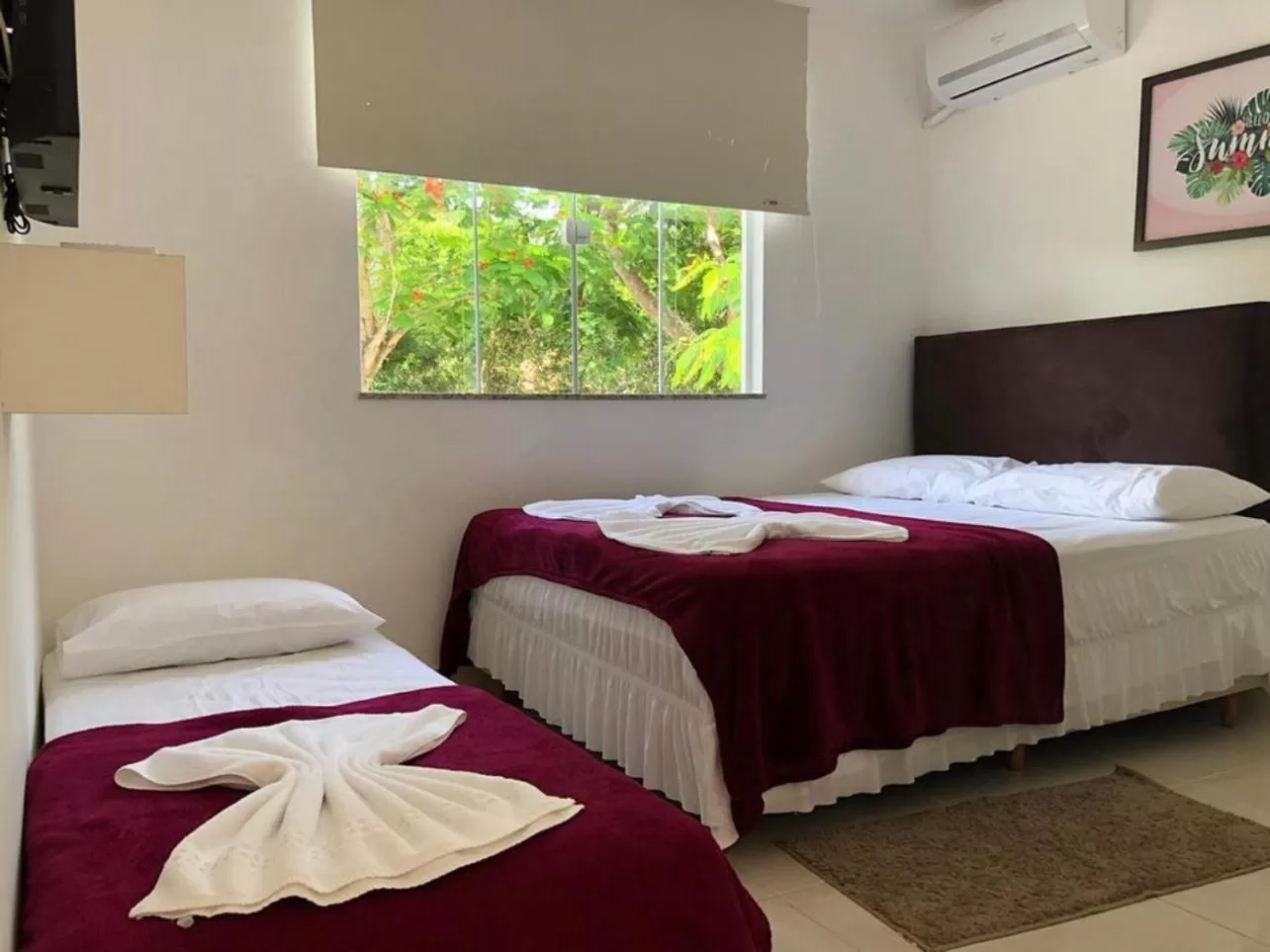 Bed in Pousada Casa Serra Alves