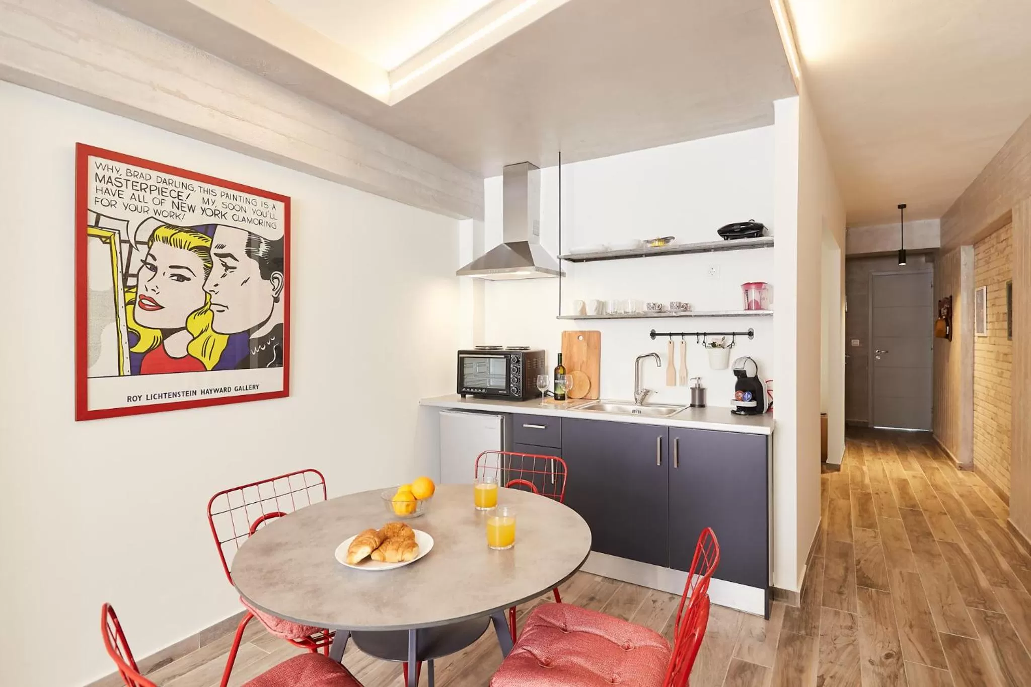 Kitchen or kitchenette, Dining Area in toStay-Unique apartment hotel in Athens center!