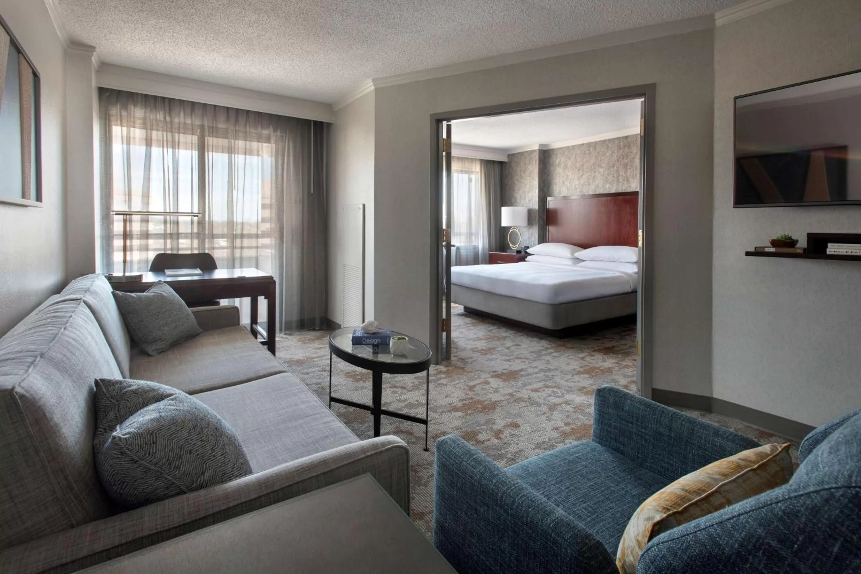 Two-Room King Suite - Mobility Accessible with Roll In Shower in Embassy Suites by Hilton Bethesda Washington DC