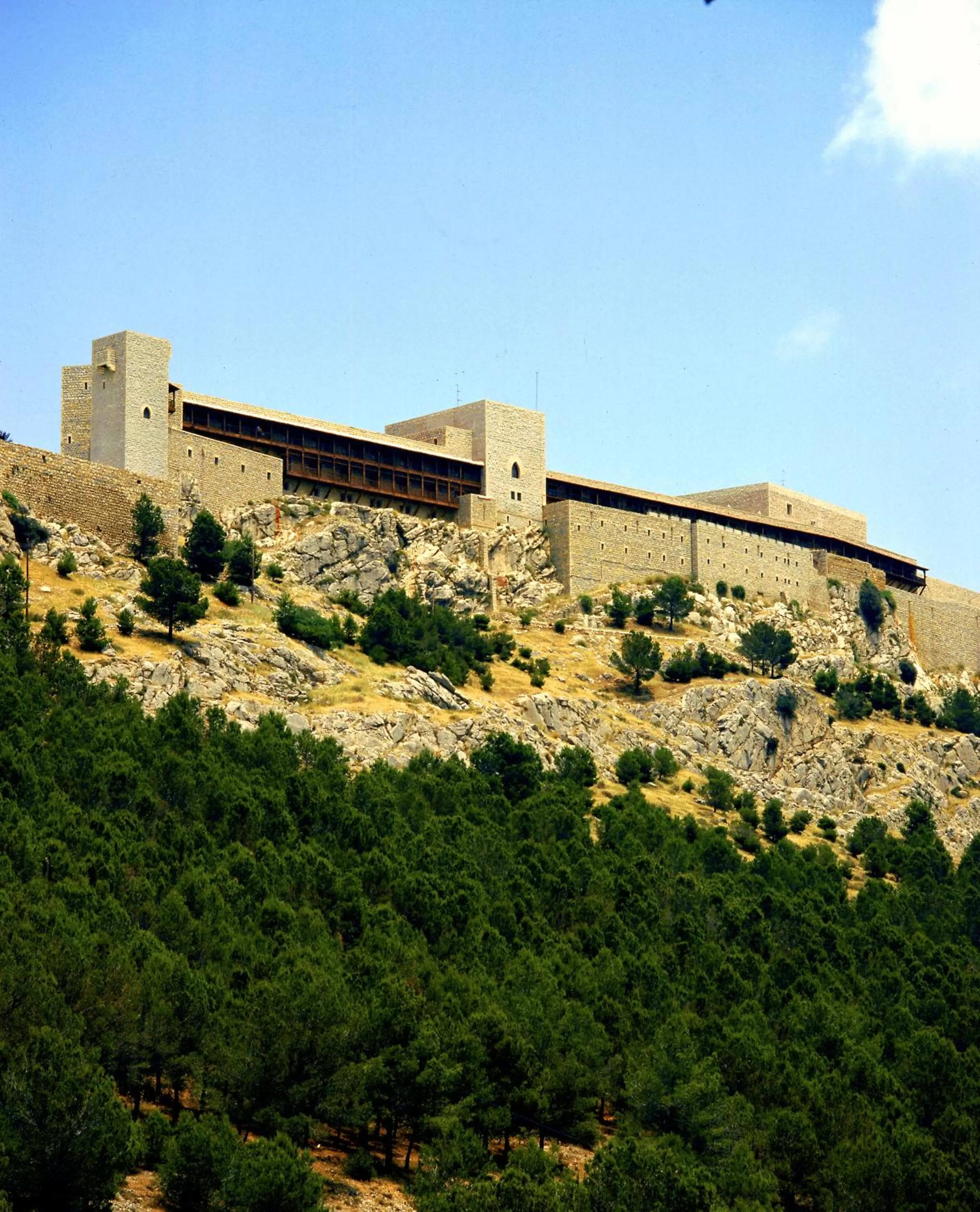 Bird's eye view in Parador de Jaén