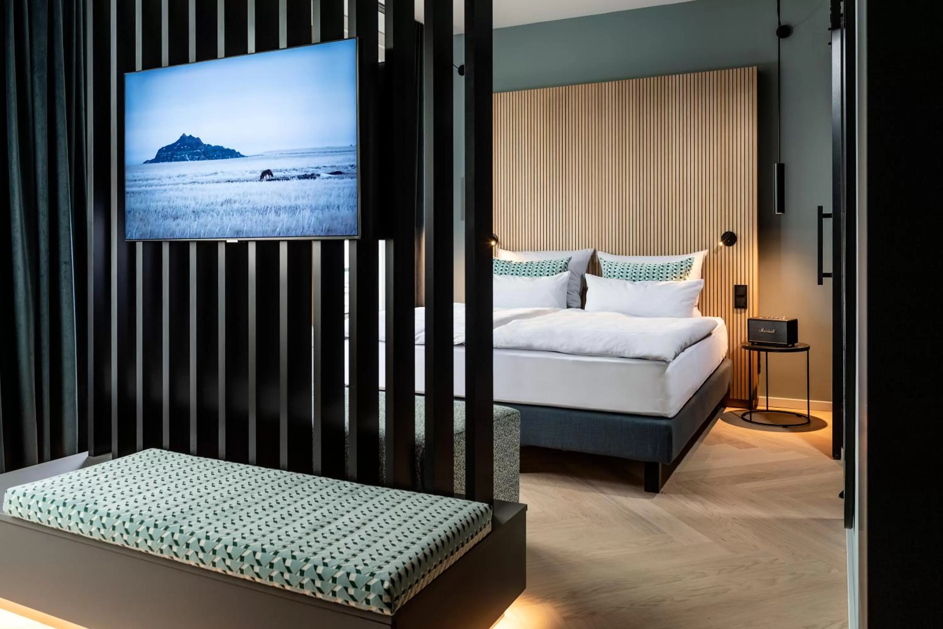 Bedroom, Bed in Clipper Boardinghouse - Hamburg-Michel