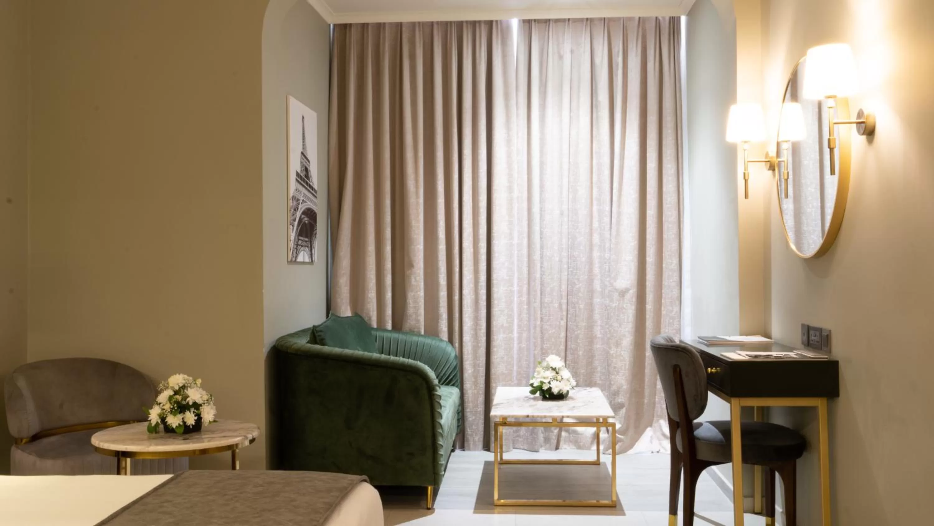 Seating area in President Hotel