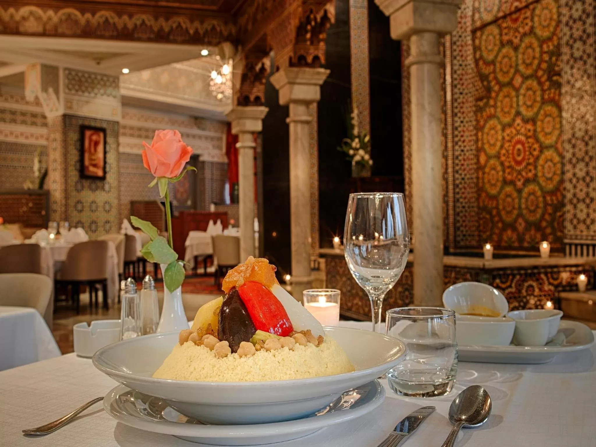 Restaurant/places to eat in Hôtel Club Val d'Anfa Casablanca Ocean view