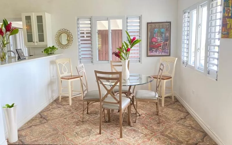 Dining Area in Jamnick Vacation Rentals - Richmond, St Ann, Jamaica