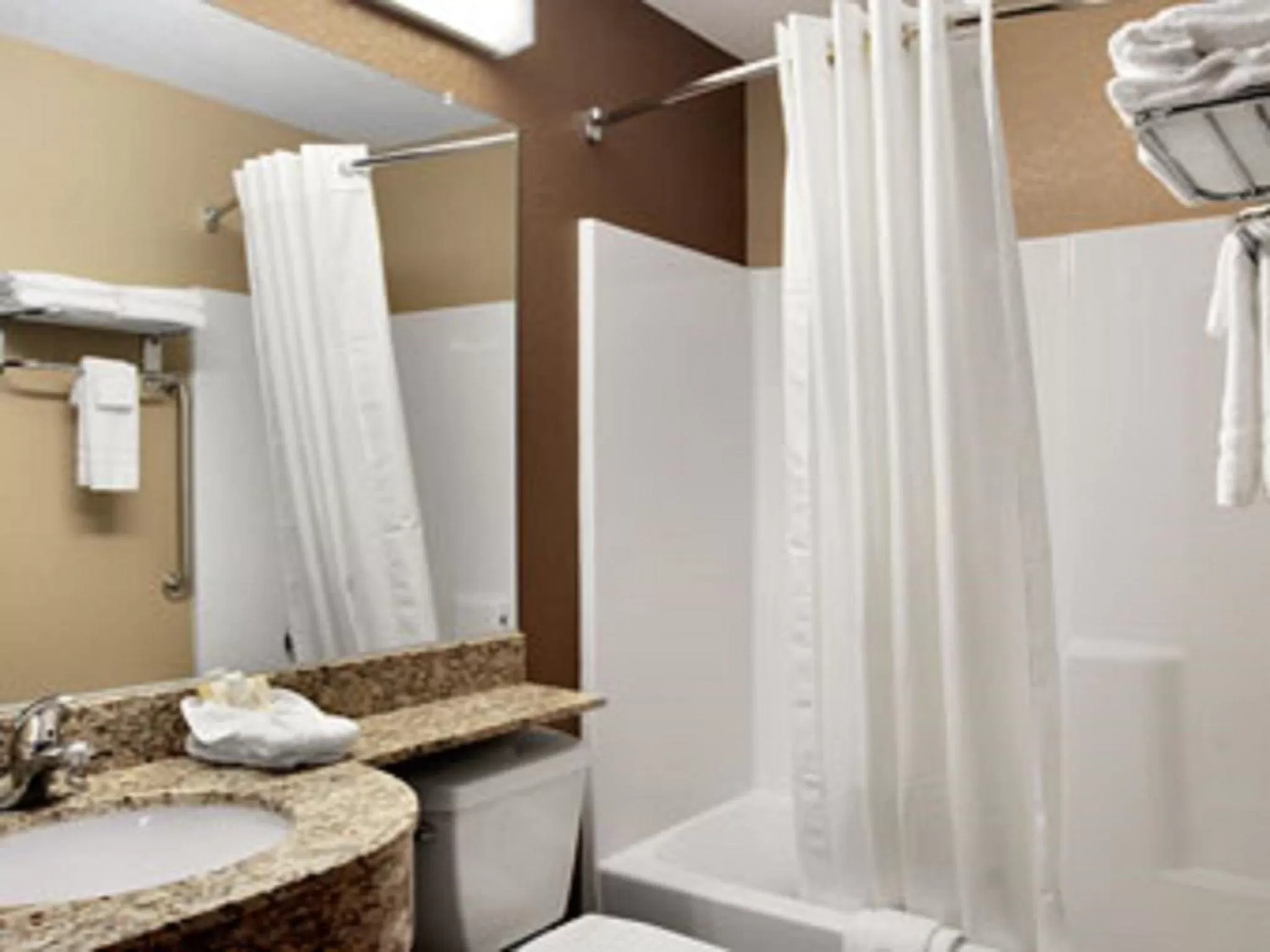 Bathroom in Microtel Inn & Suites Mansfield PA