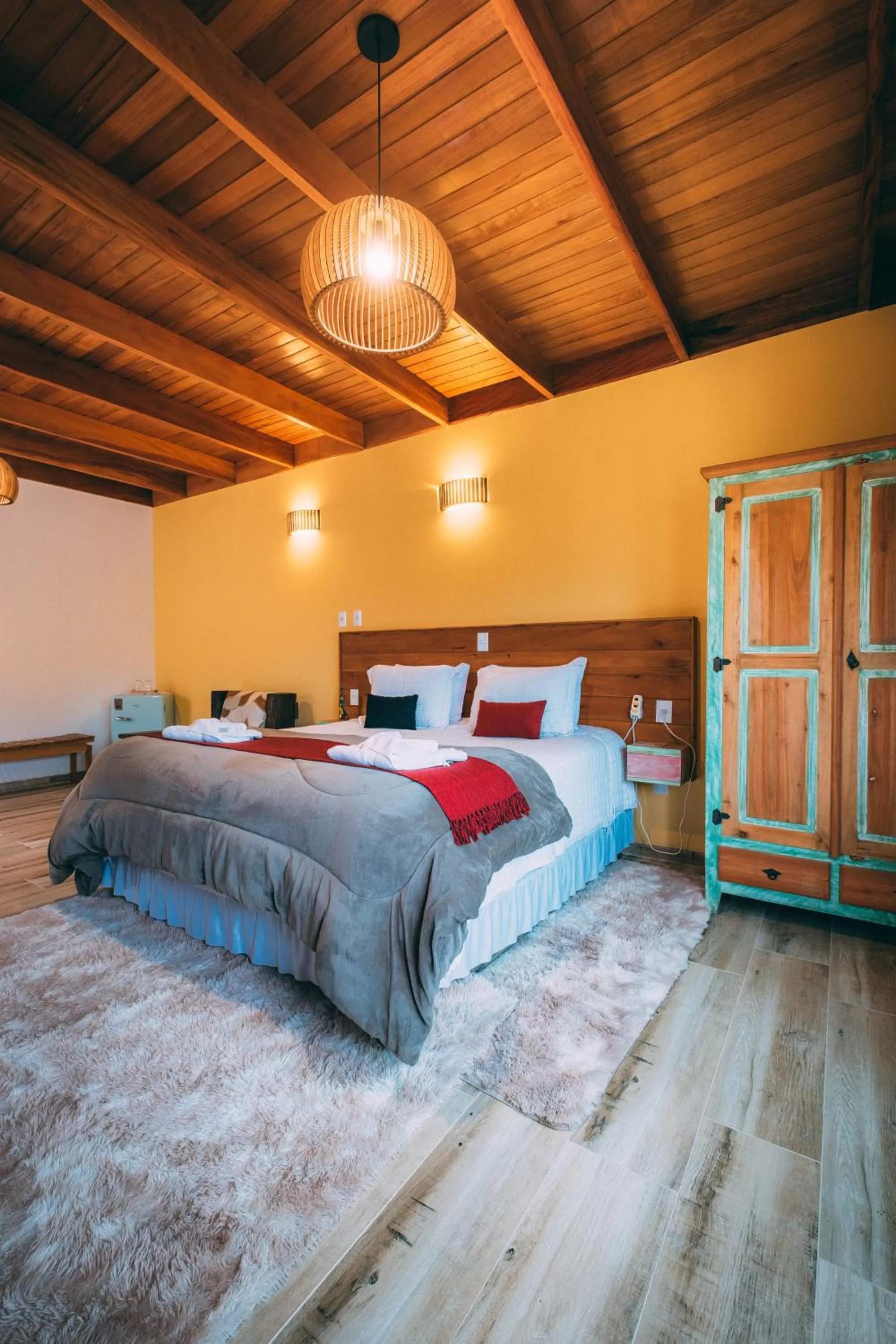 Bed in Pousada Trem Chic