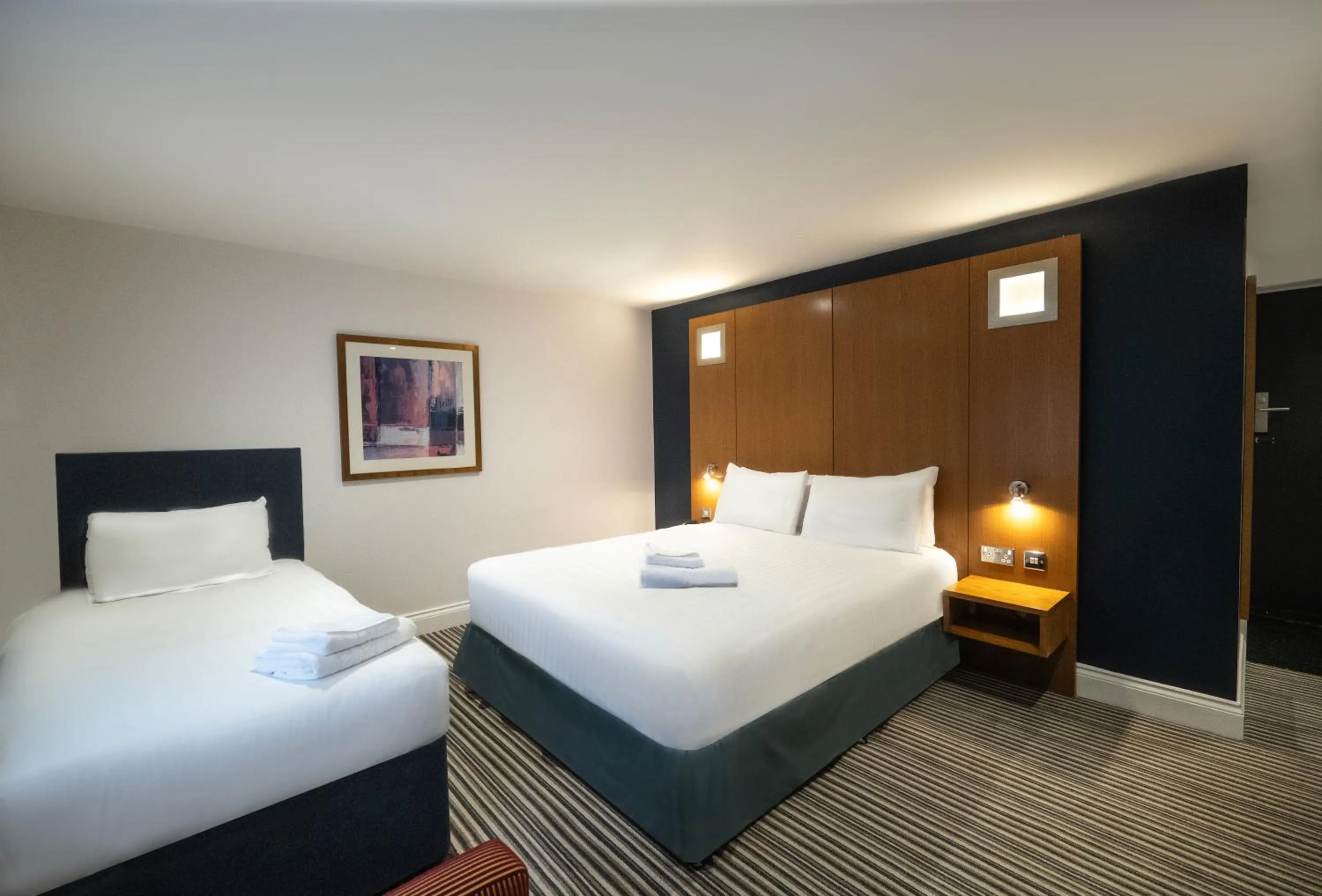 Family Room with Double and Single Beds in Best Western Brome Grange Hotel