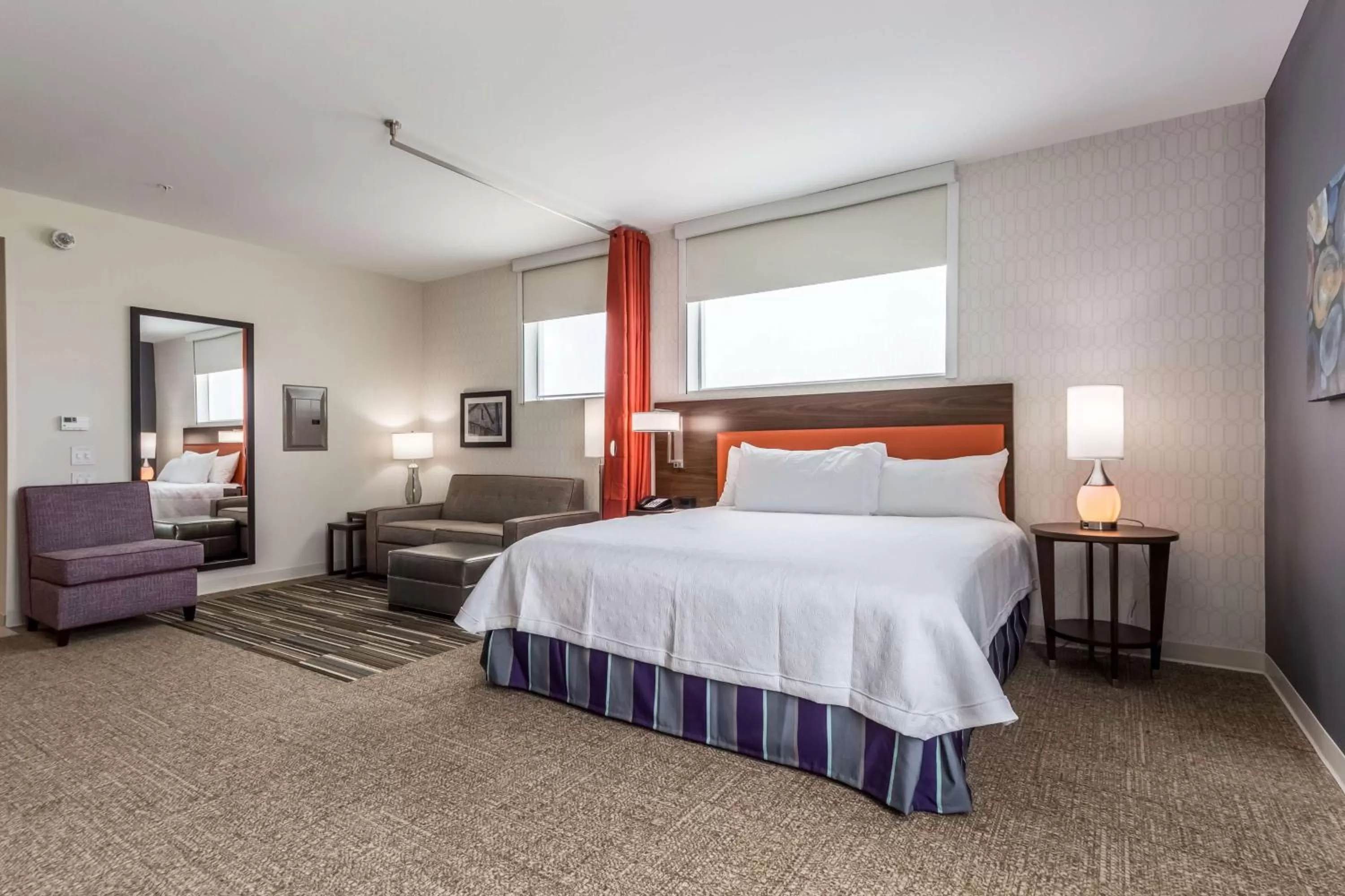 Bed in Home2 Suites By Hilton Fort Worth Northlake