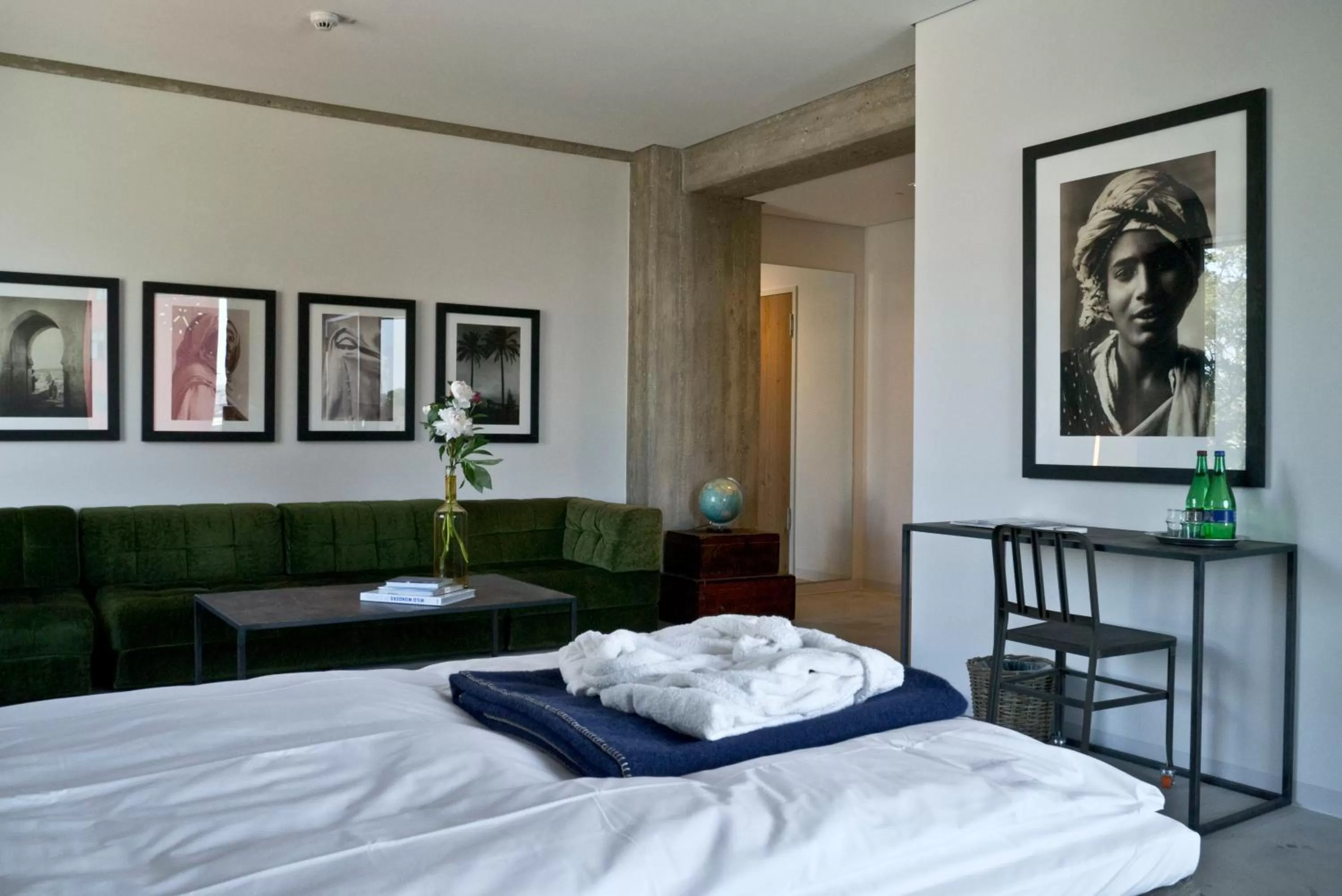 Bed in Speicher7 Hotel