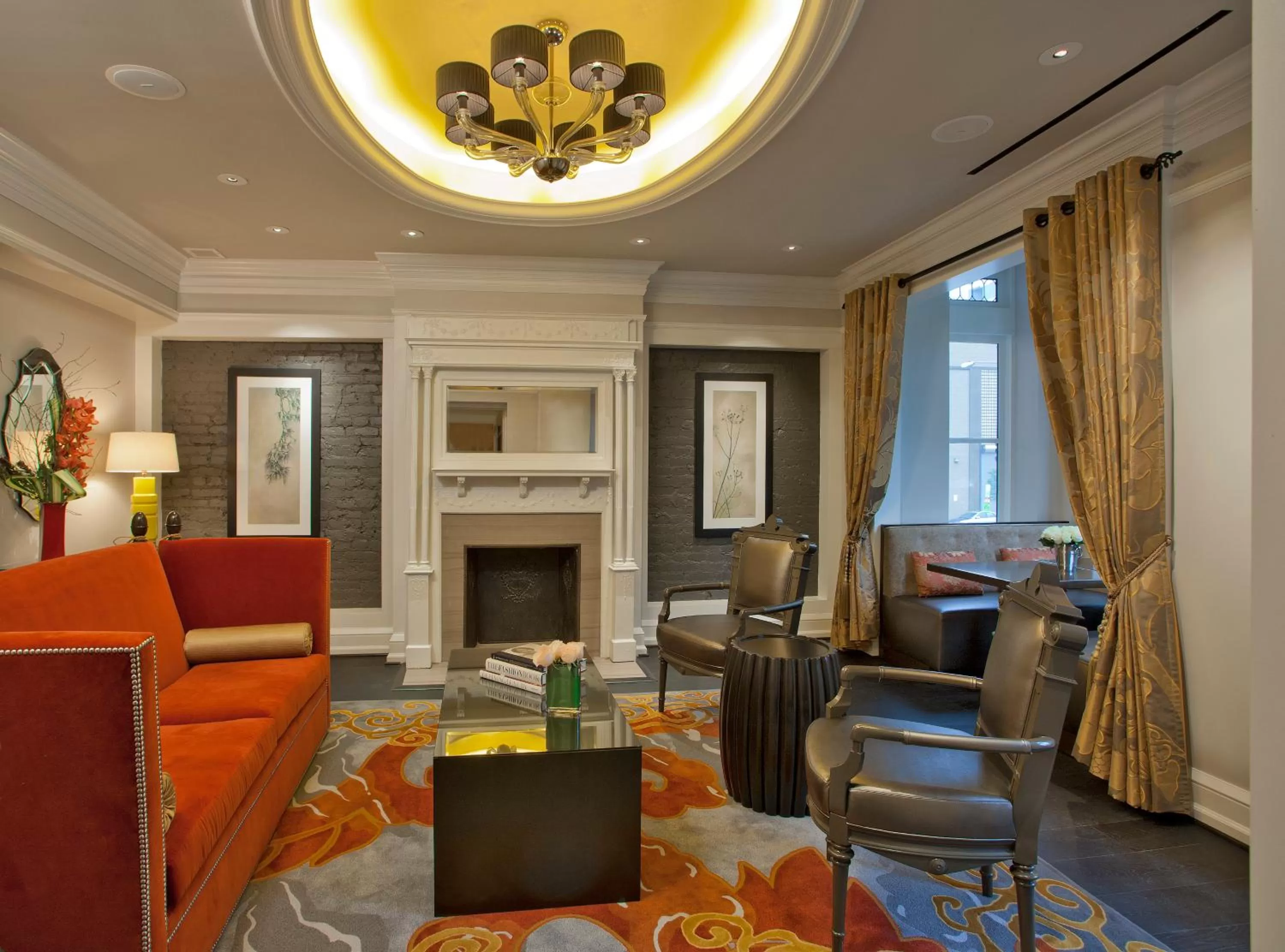 Seating area in Morrison Clark Inn Washington DC Convention Center