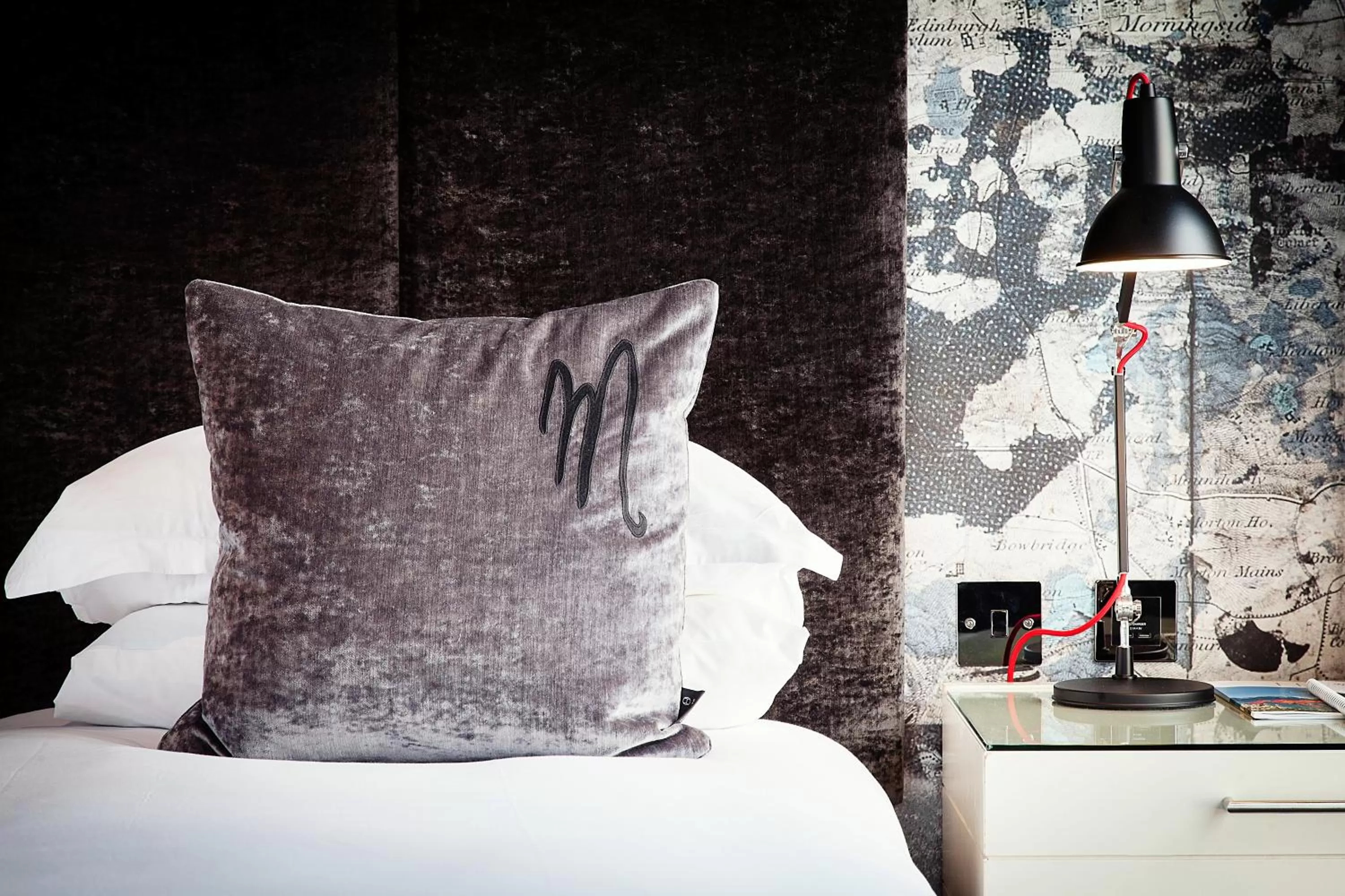 Bedroom, Bed in Malmaison Edinburgh