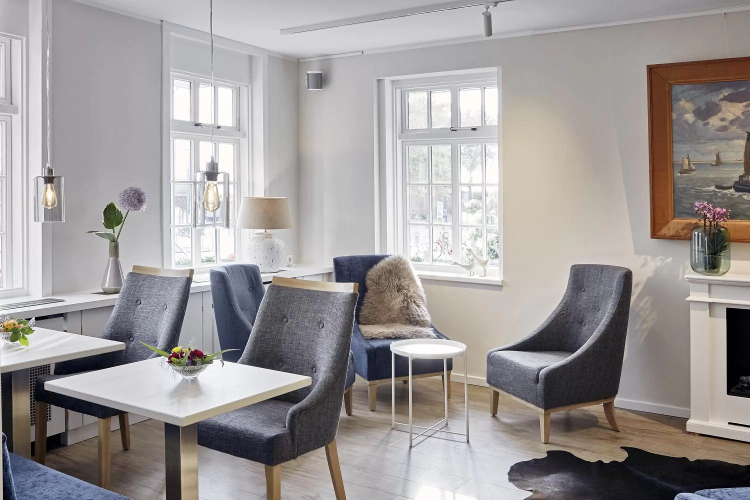 Lobby or reception in Duus Hotel garni