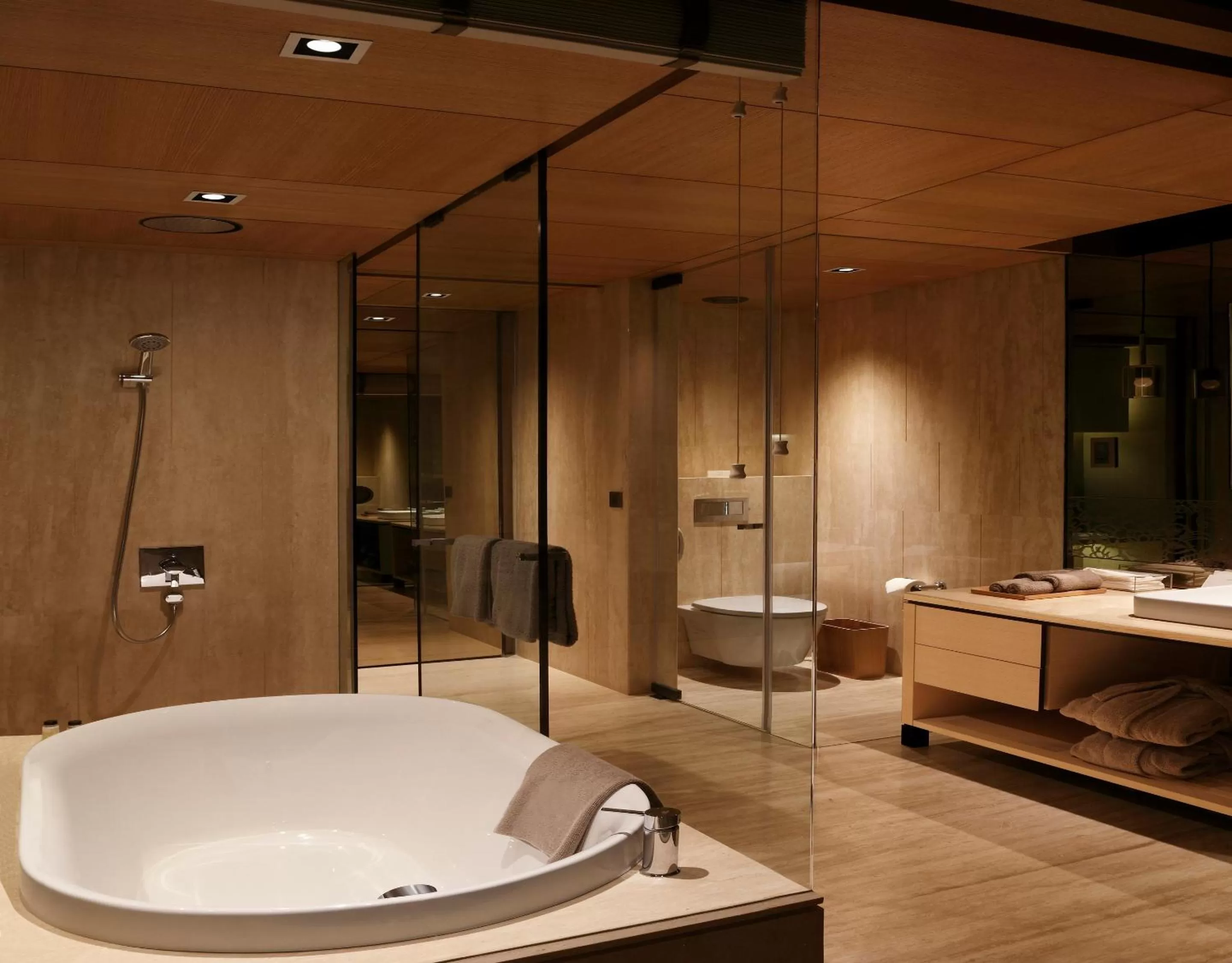 Bathroom in Roseate House New Delhi