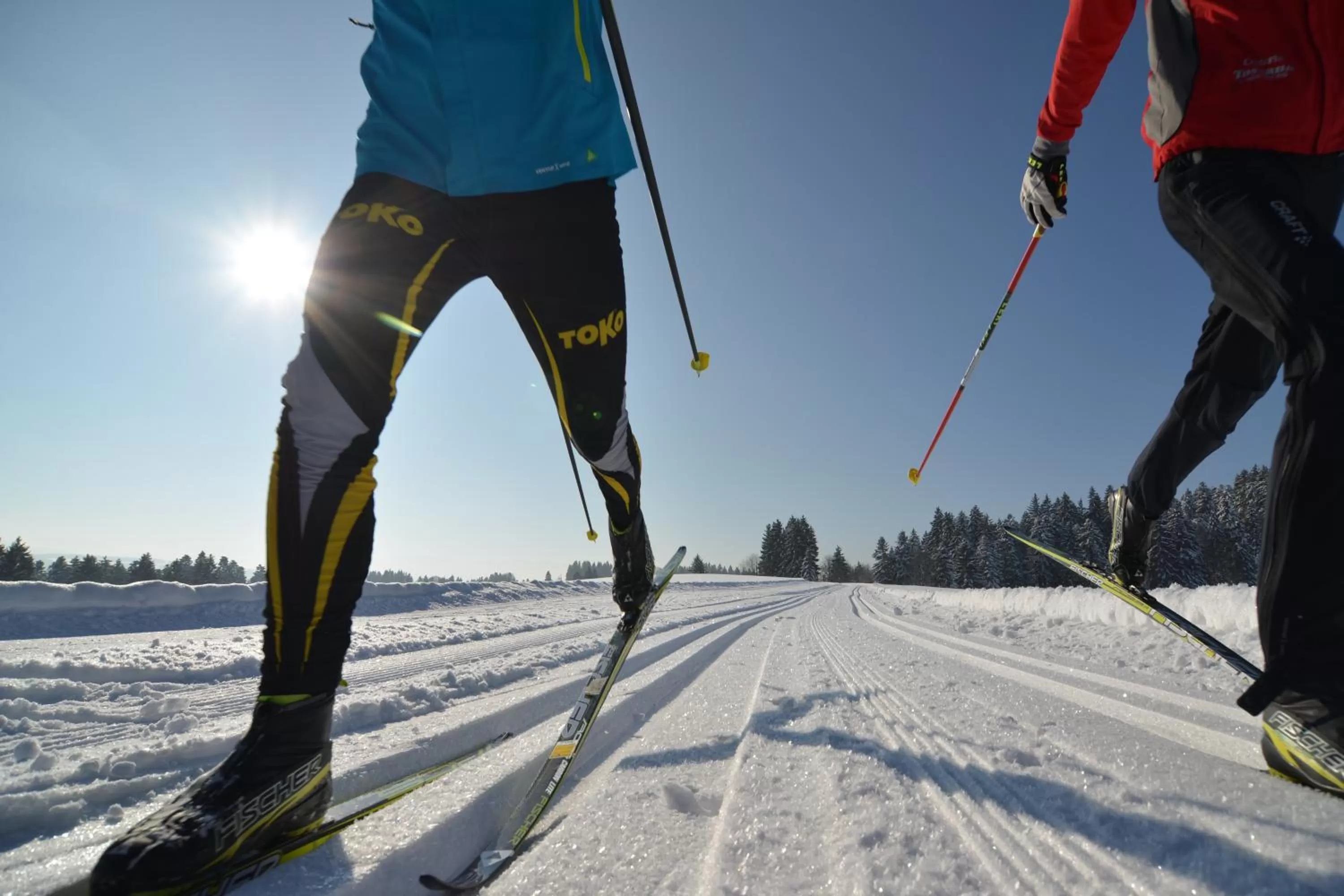 Skiing in Hotel Post