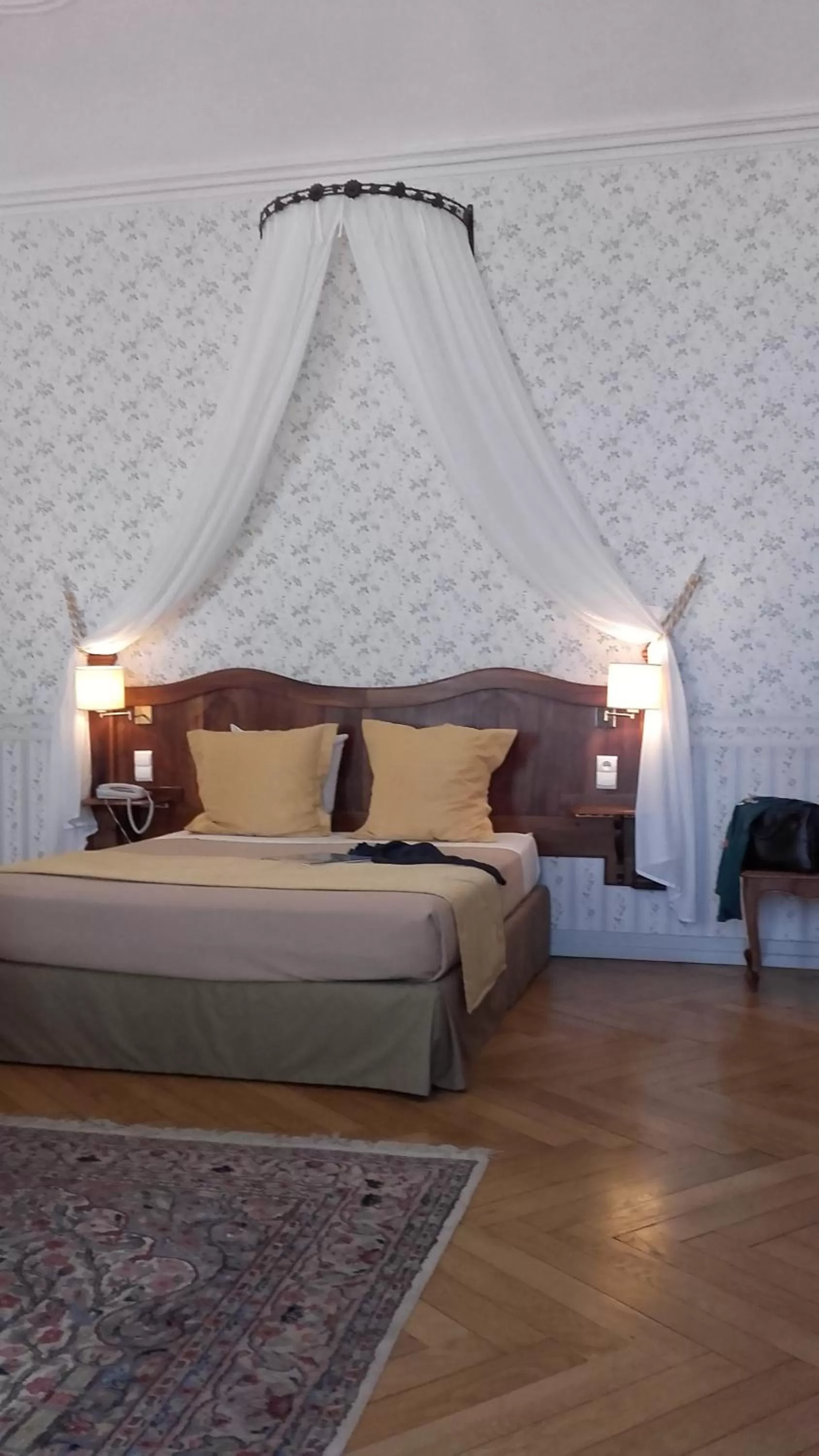 Decorative detail, Bed in Cit'Hotel Sphinx - Hotel