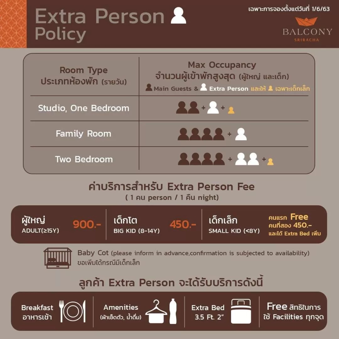 Superior Twin bed in Balcony Courtyard Sriracha Hotel & Serviced Apartments