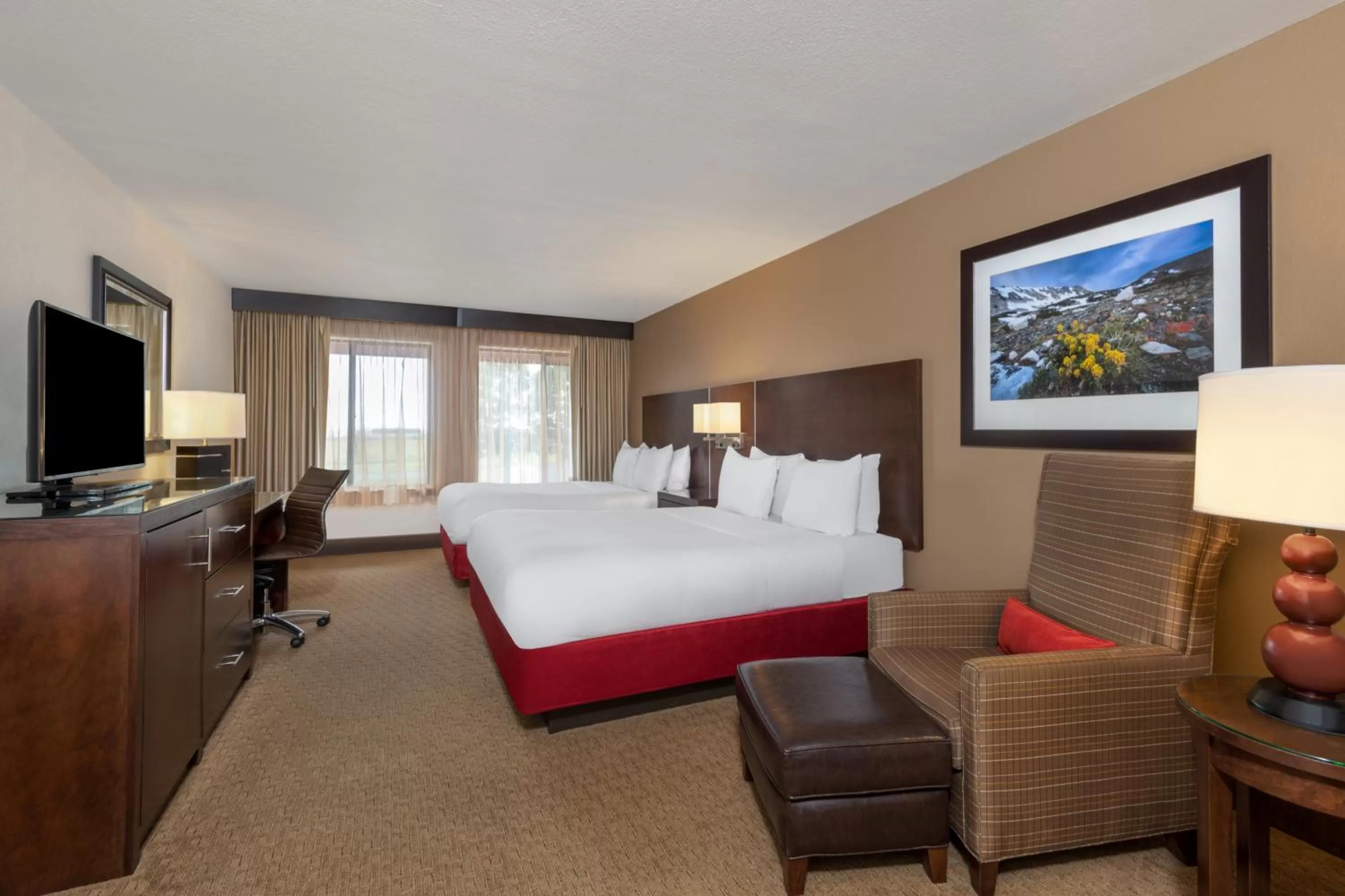 Photo of the whole room, Bed in Radisson Hotel Colorado Springs Airport