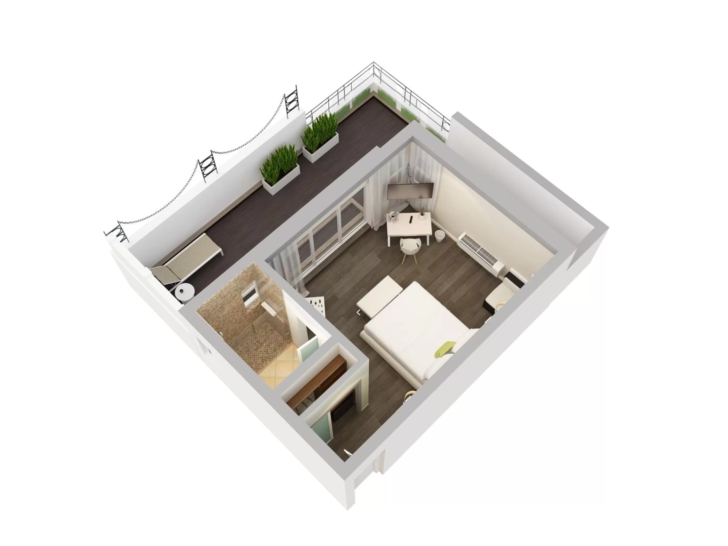 Balcony/Terrace in President Hotel