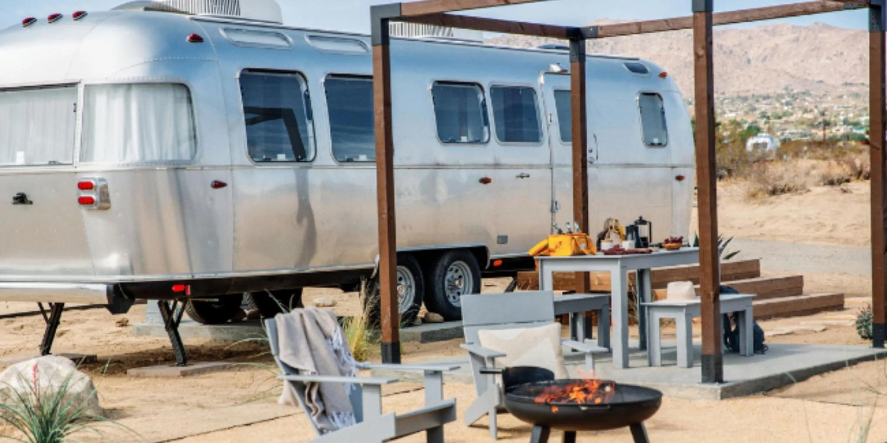 Patio in AutoCamp Joshua Tree
