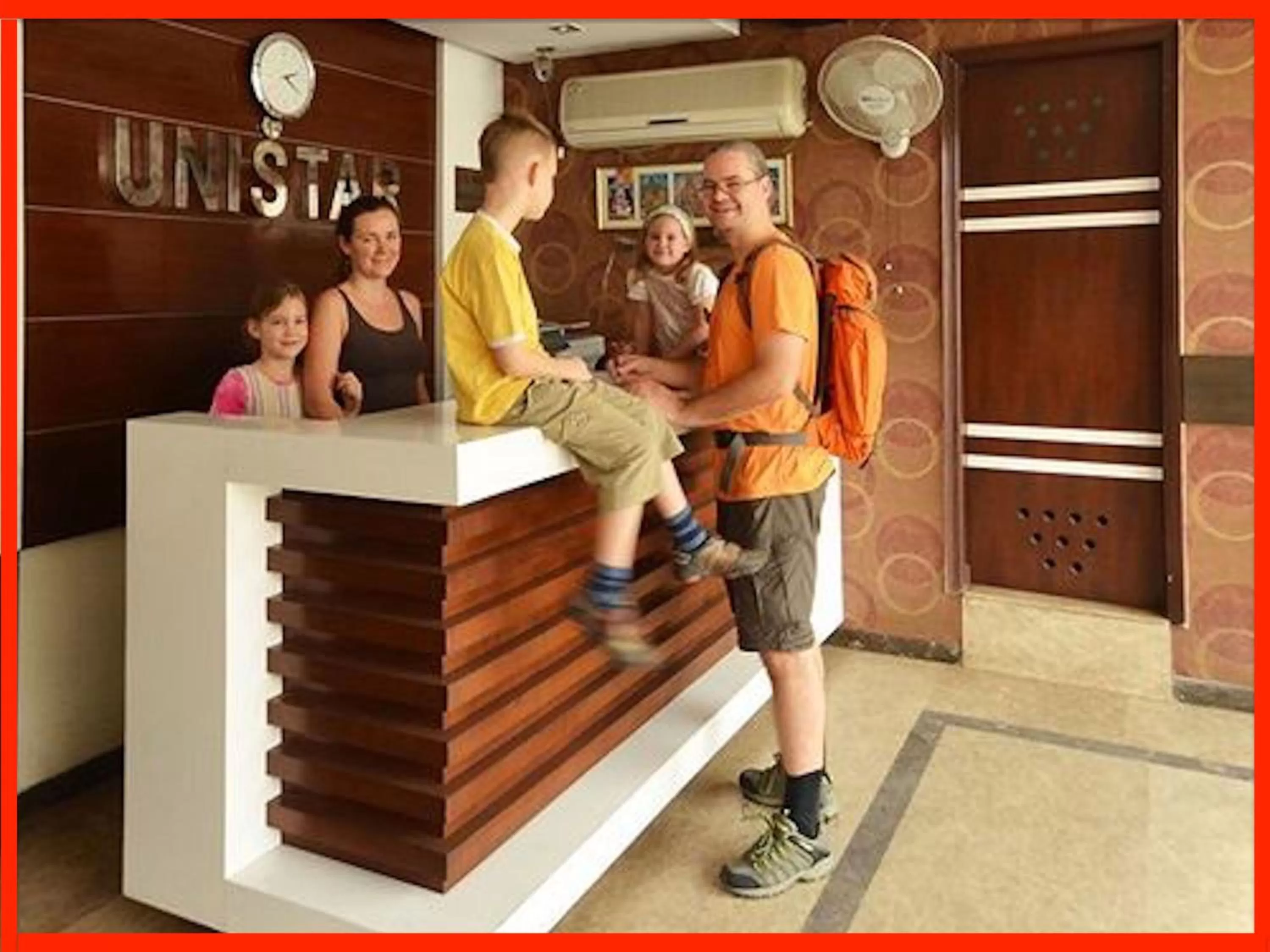 Lobby or reception in Hotel Unistar