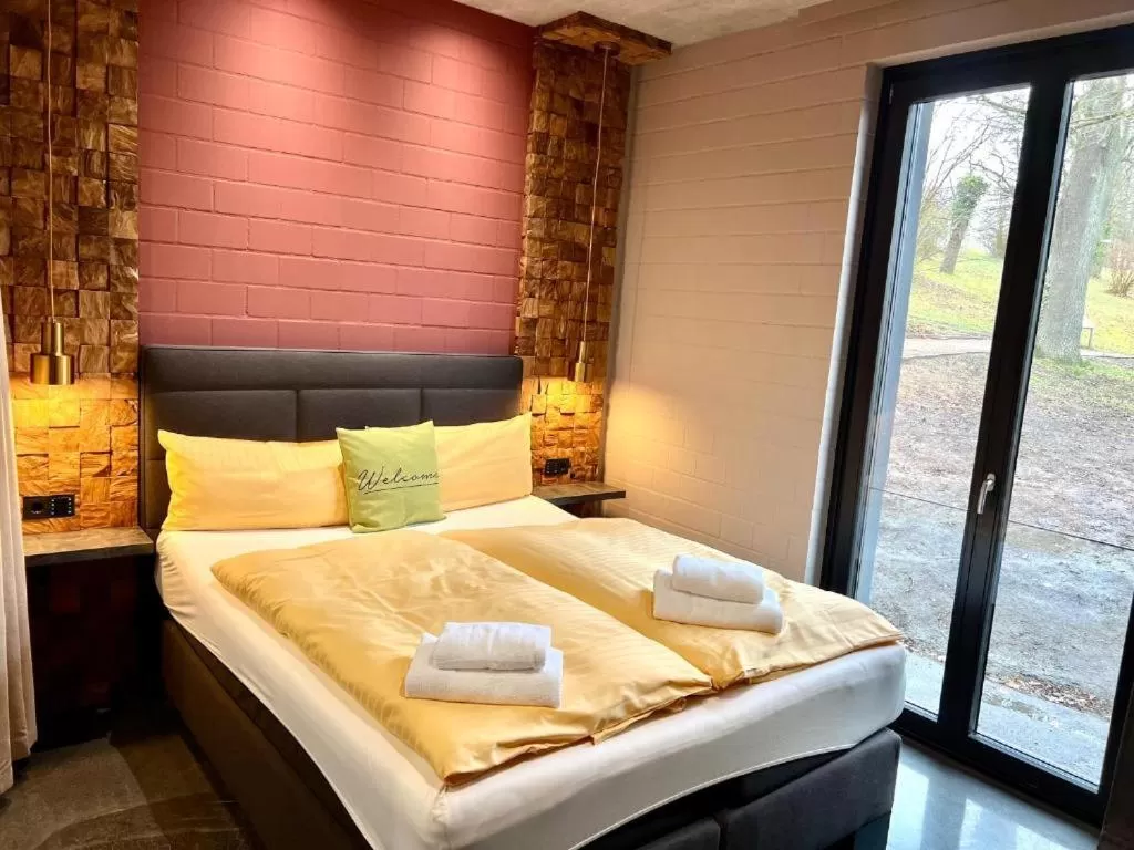 Bed in Zweirad Hotel Lenne