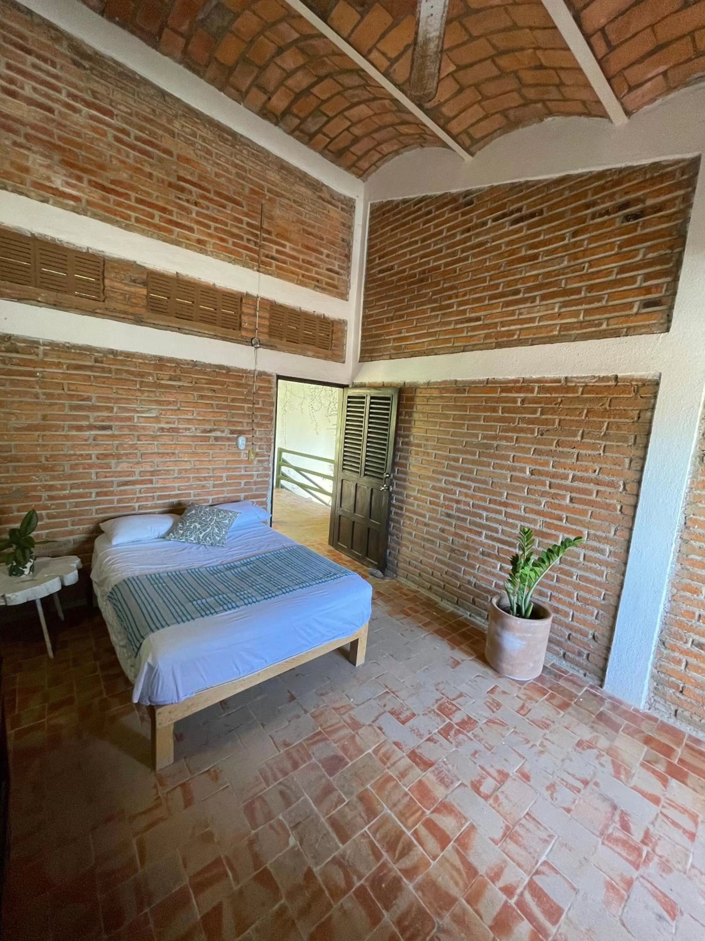 Bed in Hosteria Chata Adults Only