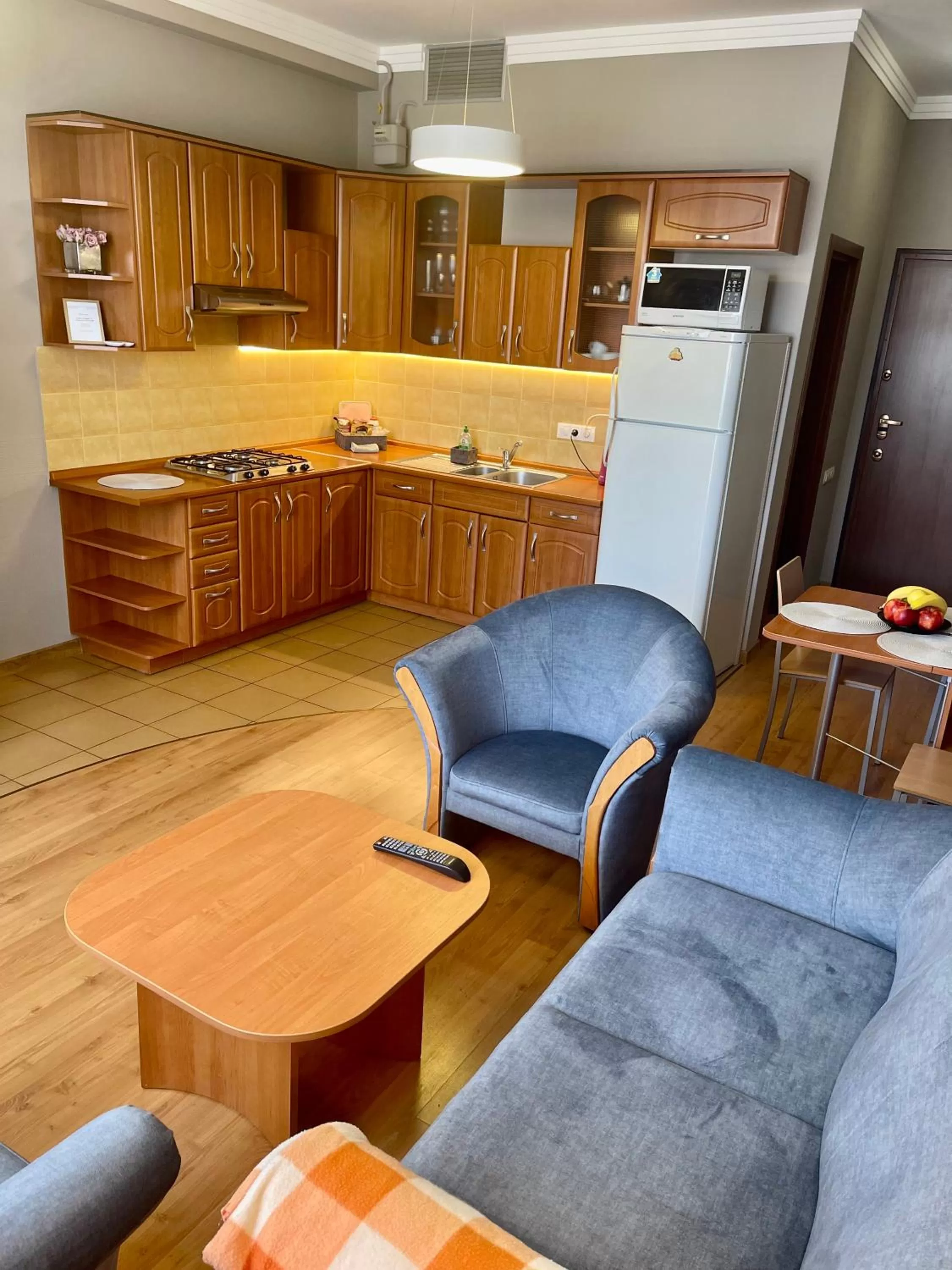 Kitchen or kitchenette in Arcada Apartments