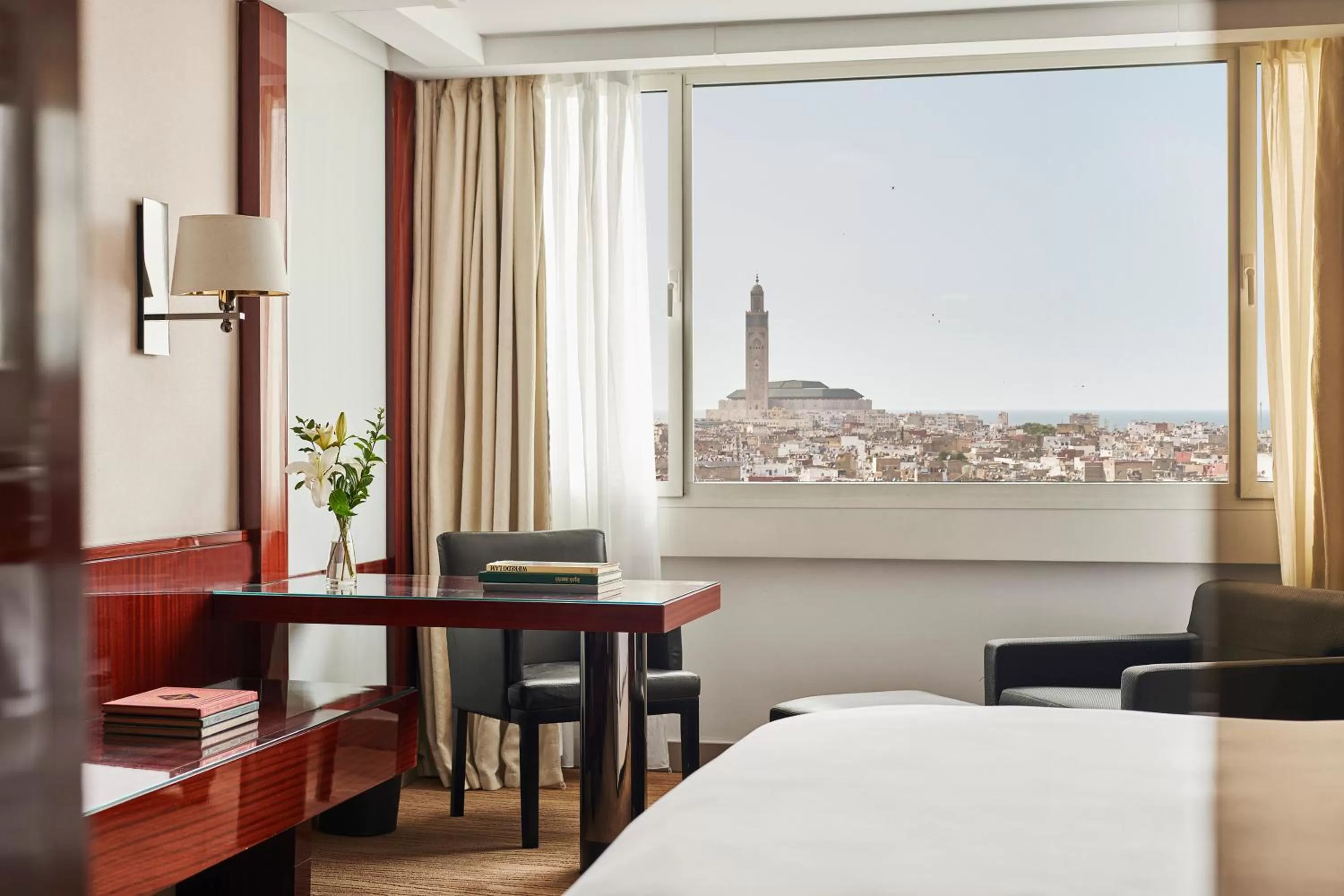 View (from property/room), Bed in Hyatt Regency Casablanca