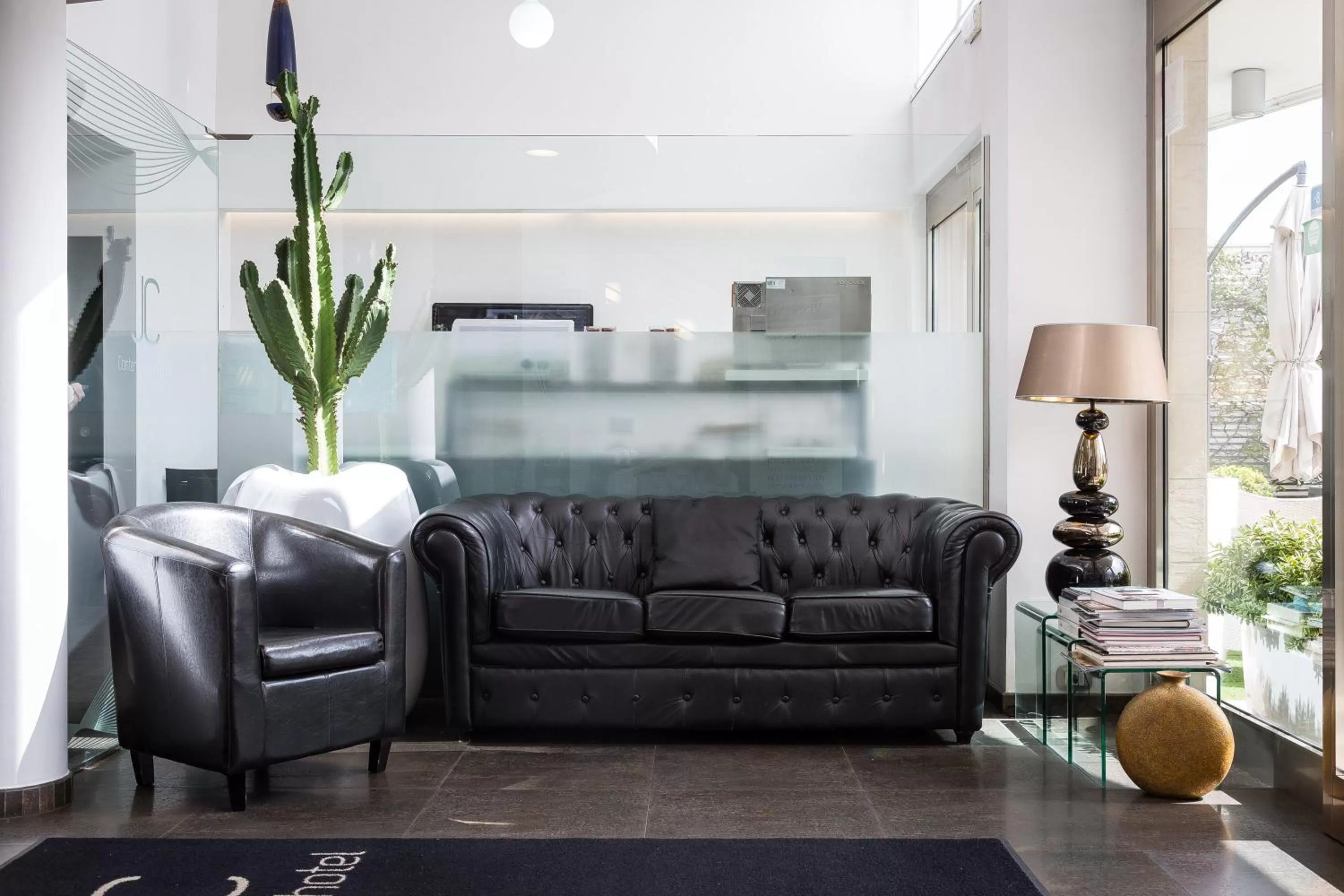 Lobby or reception in JC Hotel