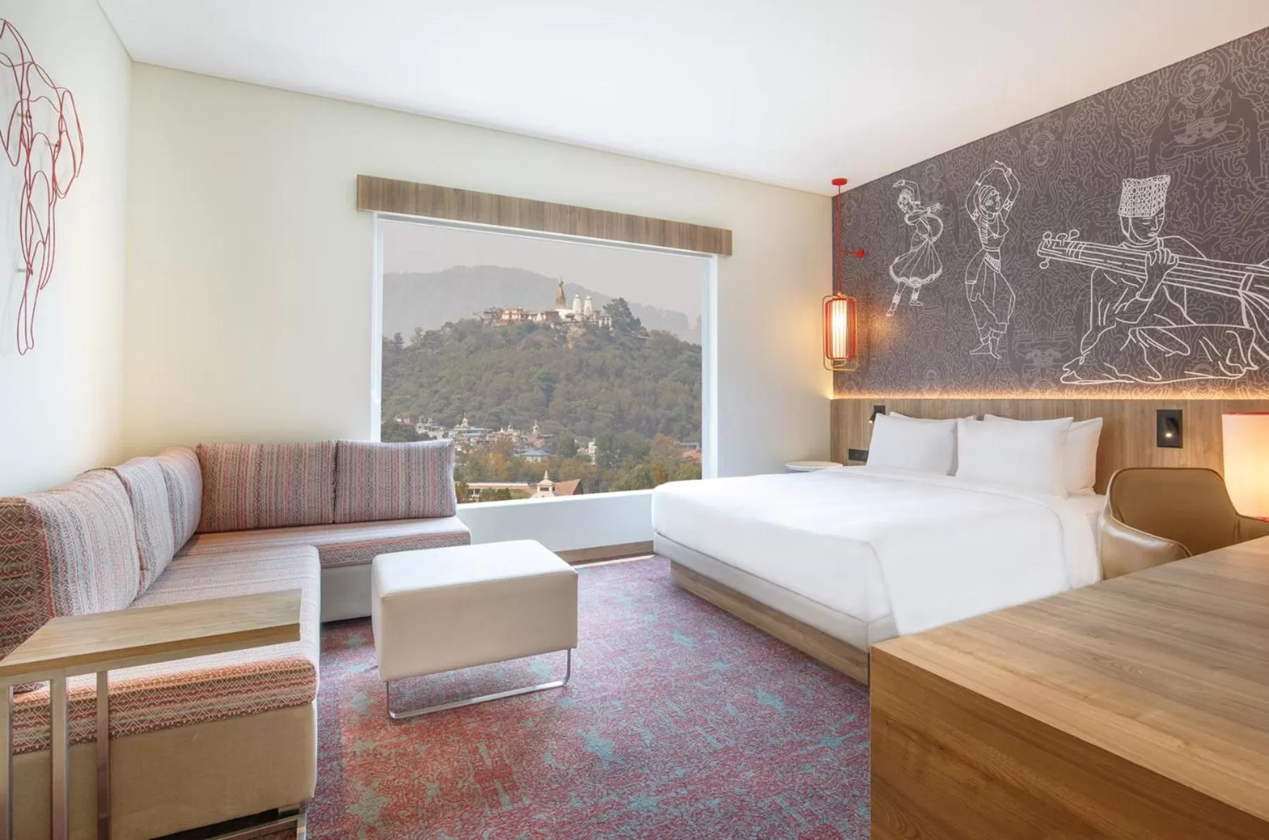 View (from property/room), Bed in Hyatt Centric Soalteemode Kathmandu