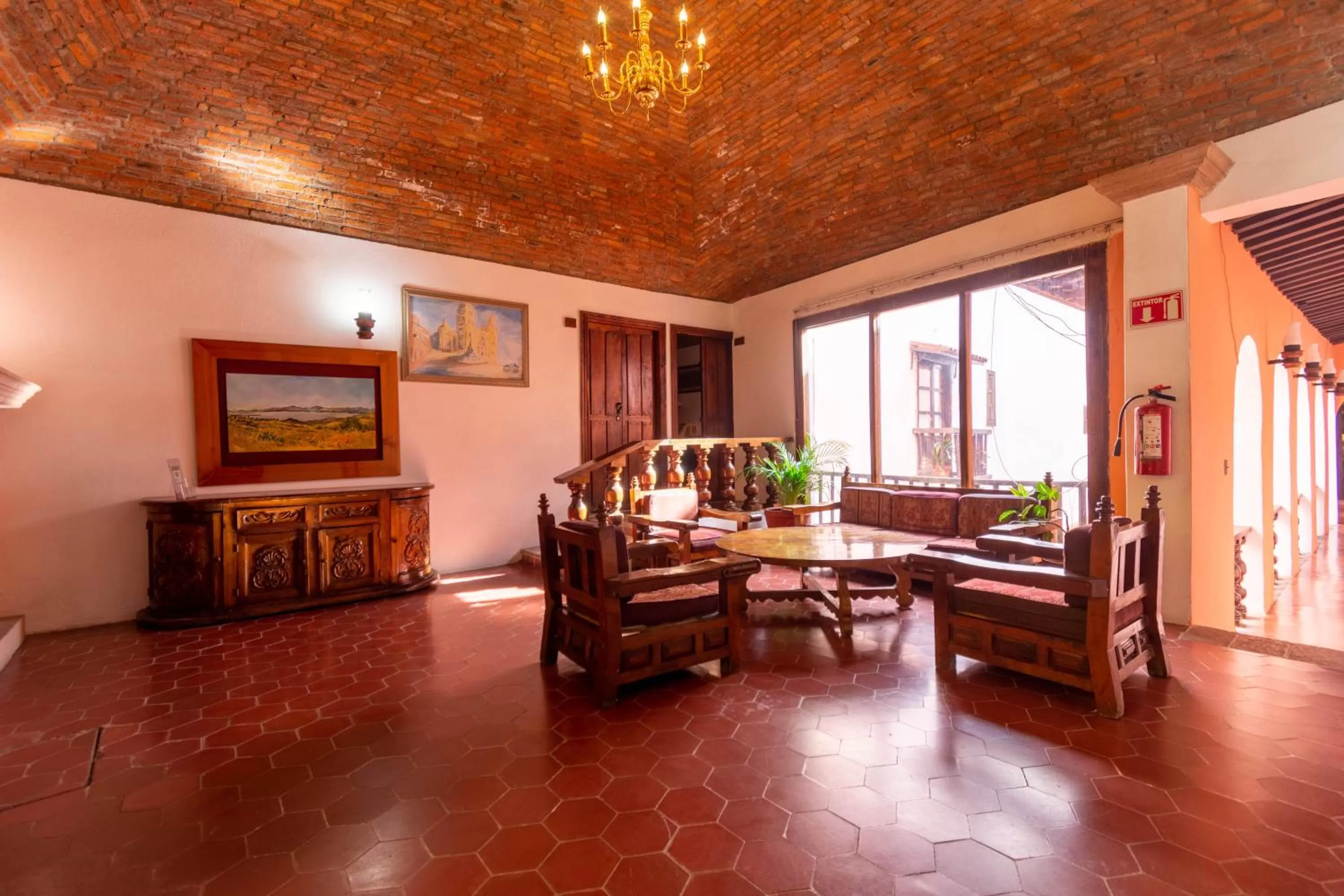 Living room in Hosteria del Frayle