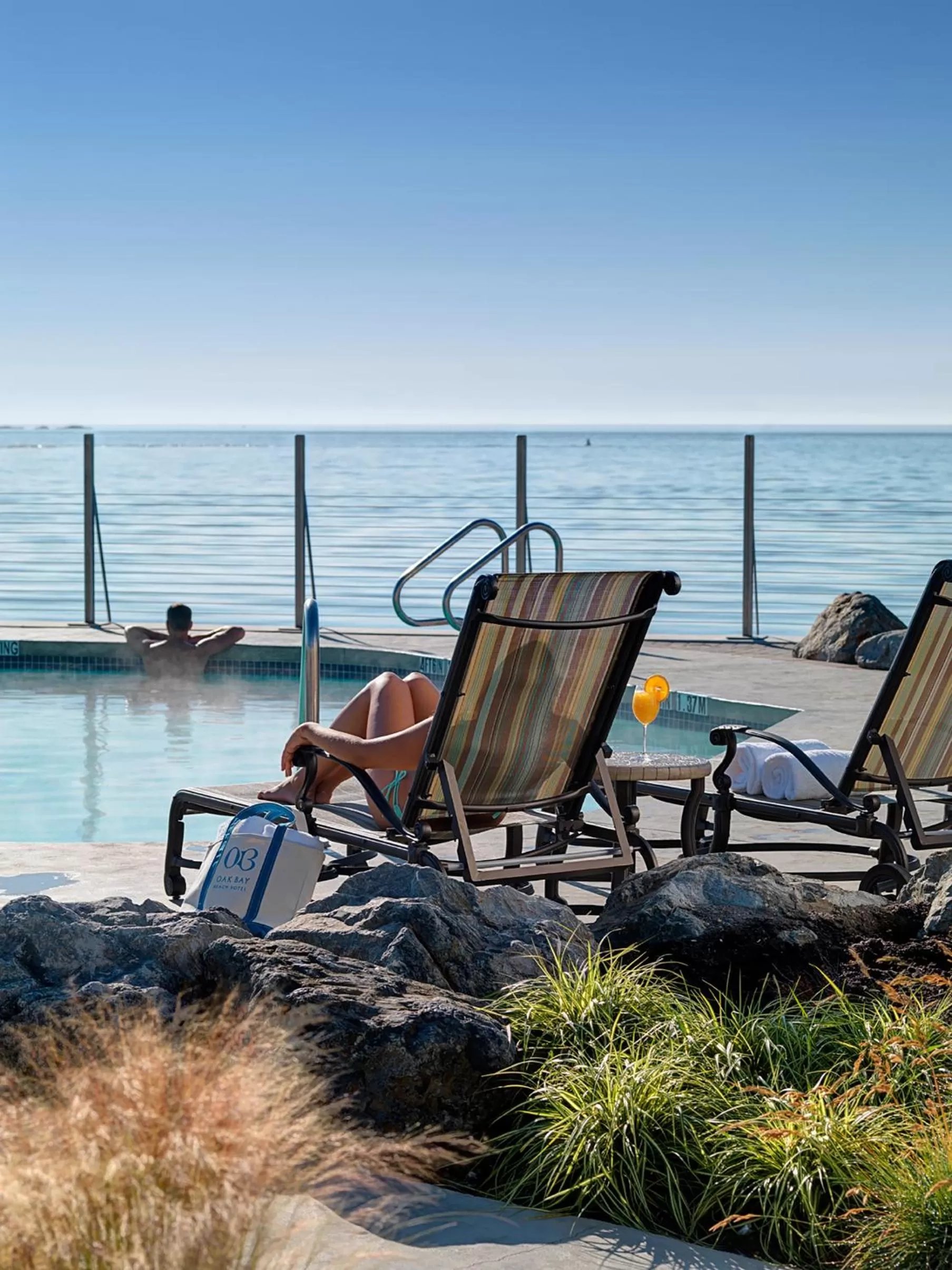 Pool view in Oak Bay Beach Hotel