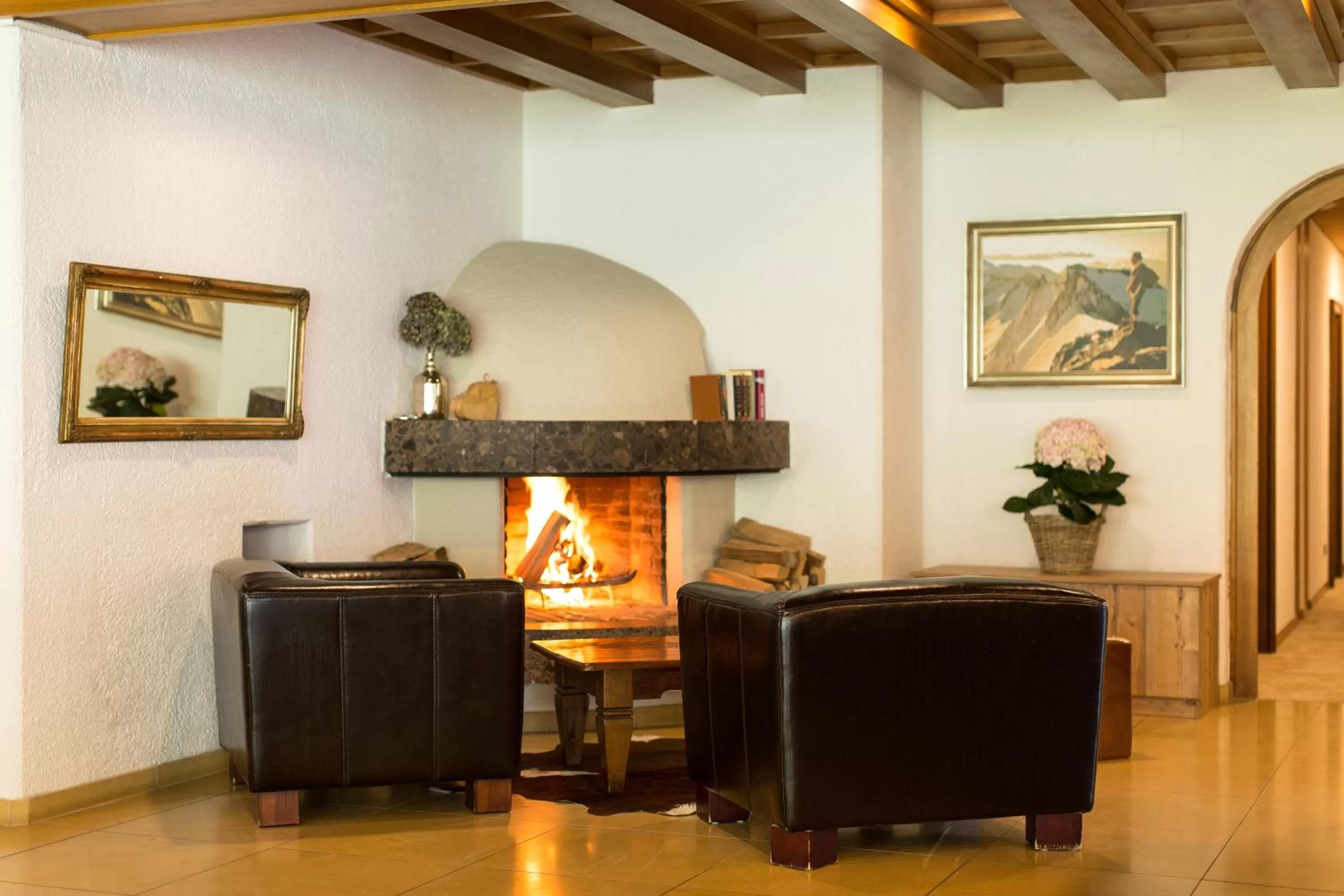 Lobby or reception in Hotel Garni Römerhof