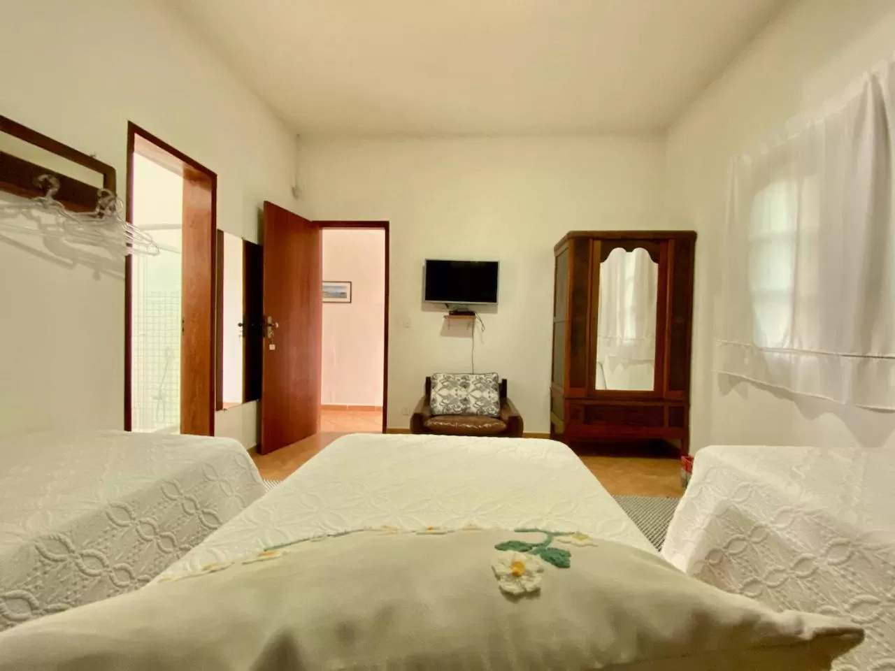 Bed in Pousada Nossa Terra