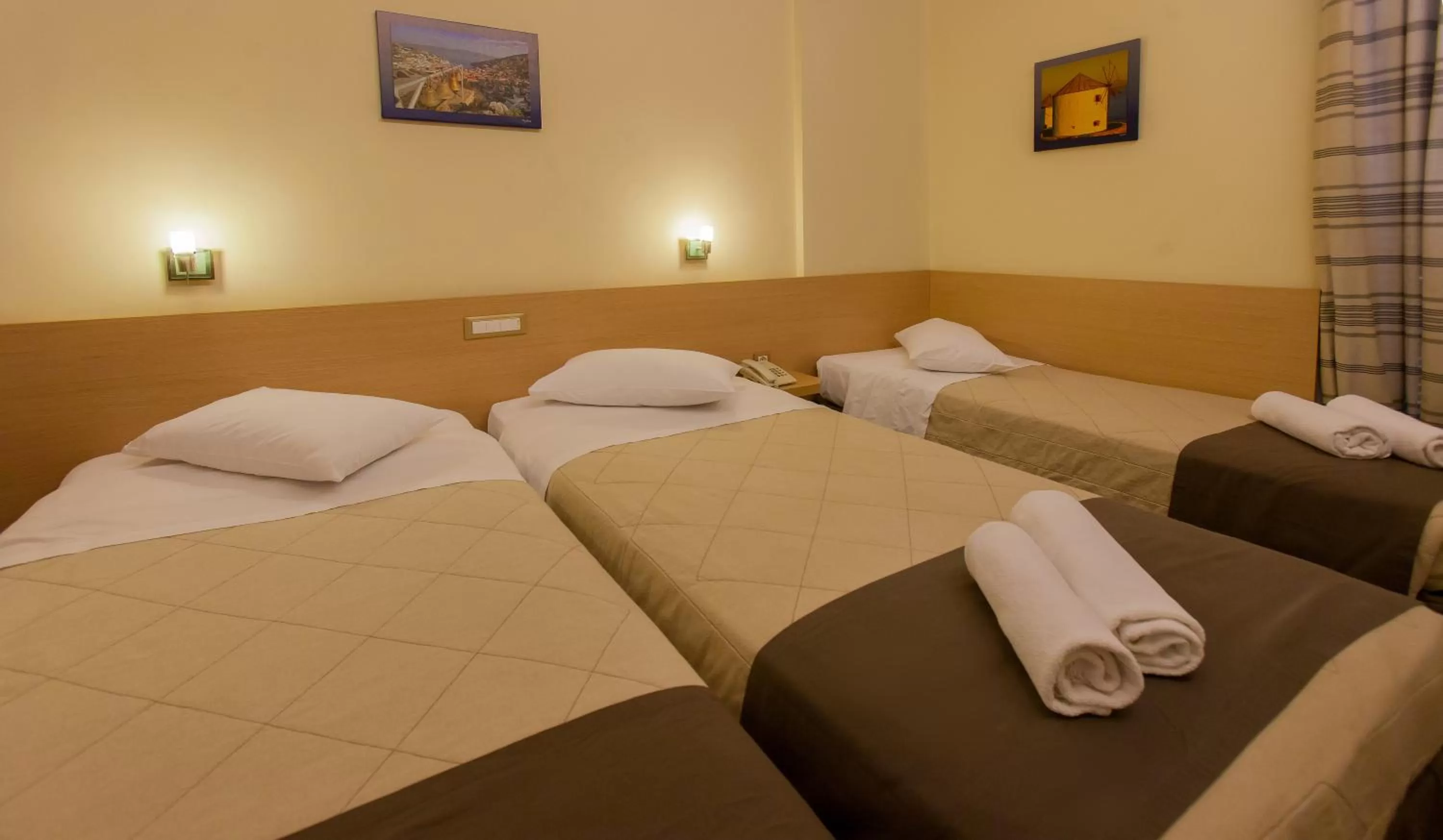 Bed in Acropolis View Hotel