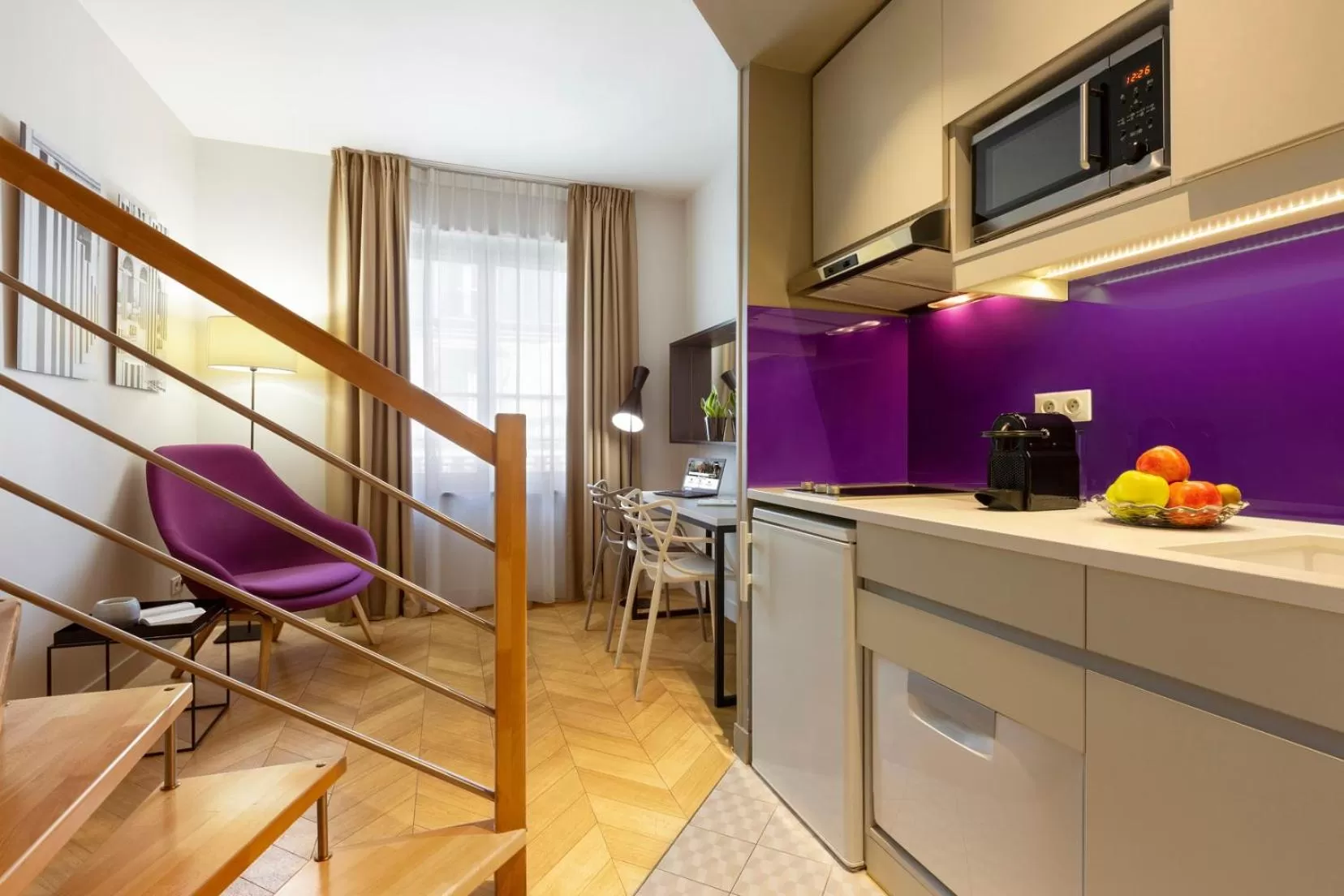 Kitchen or kitchenette in Citadines Opéra Paris