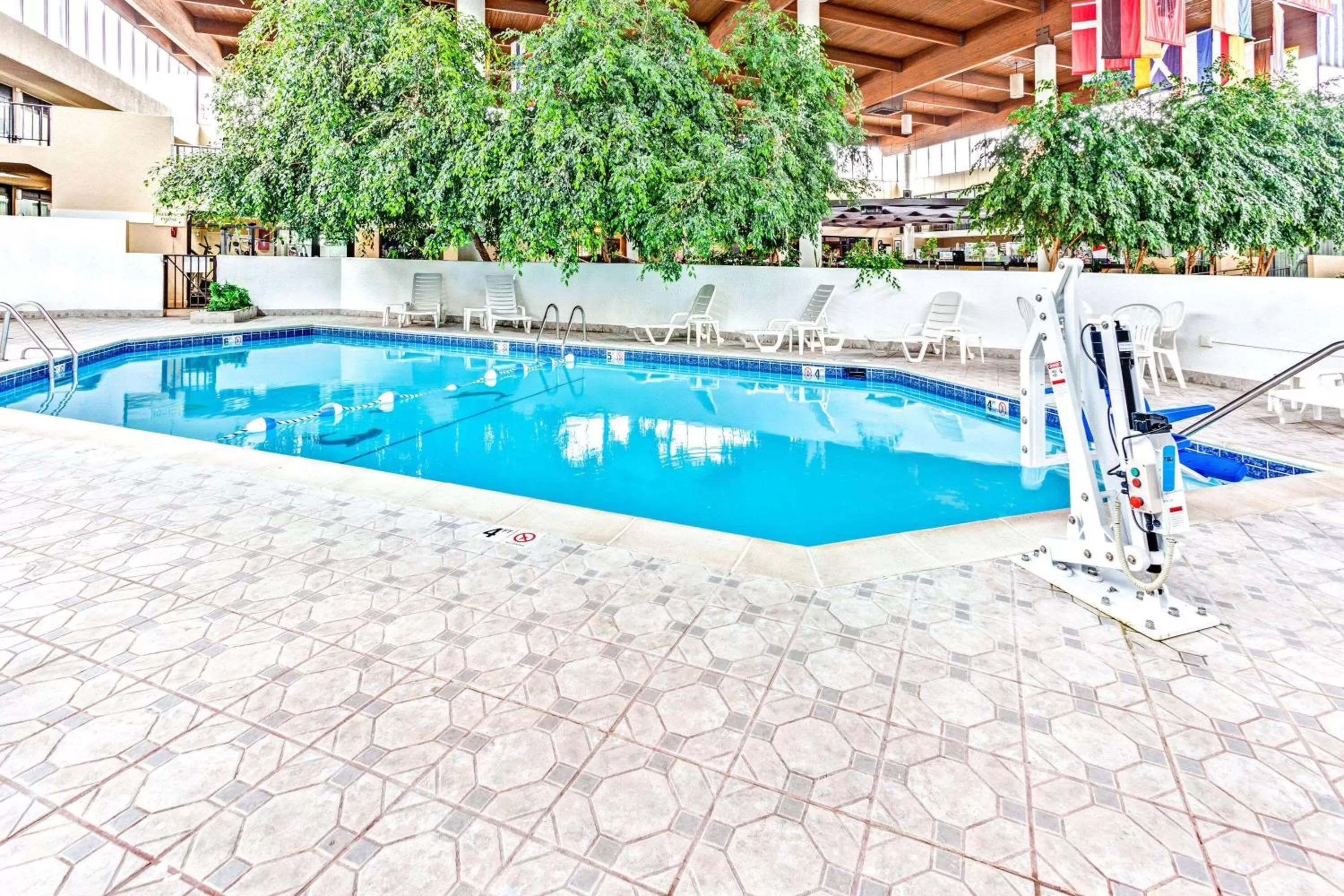 Pool view in Wyndham Garden Detroit Metro Airport