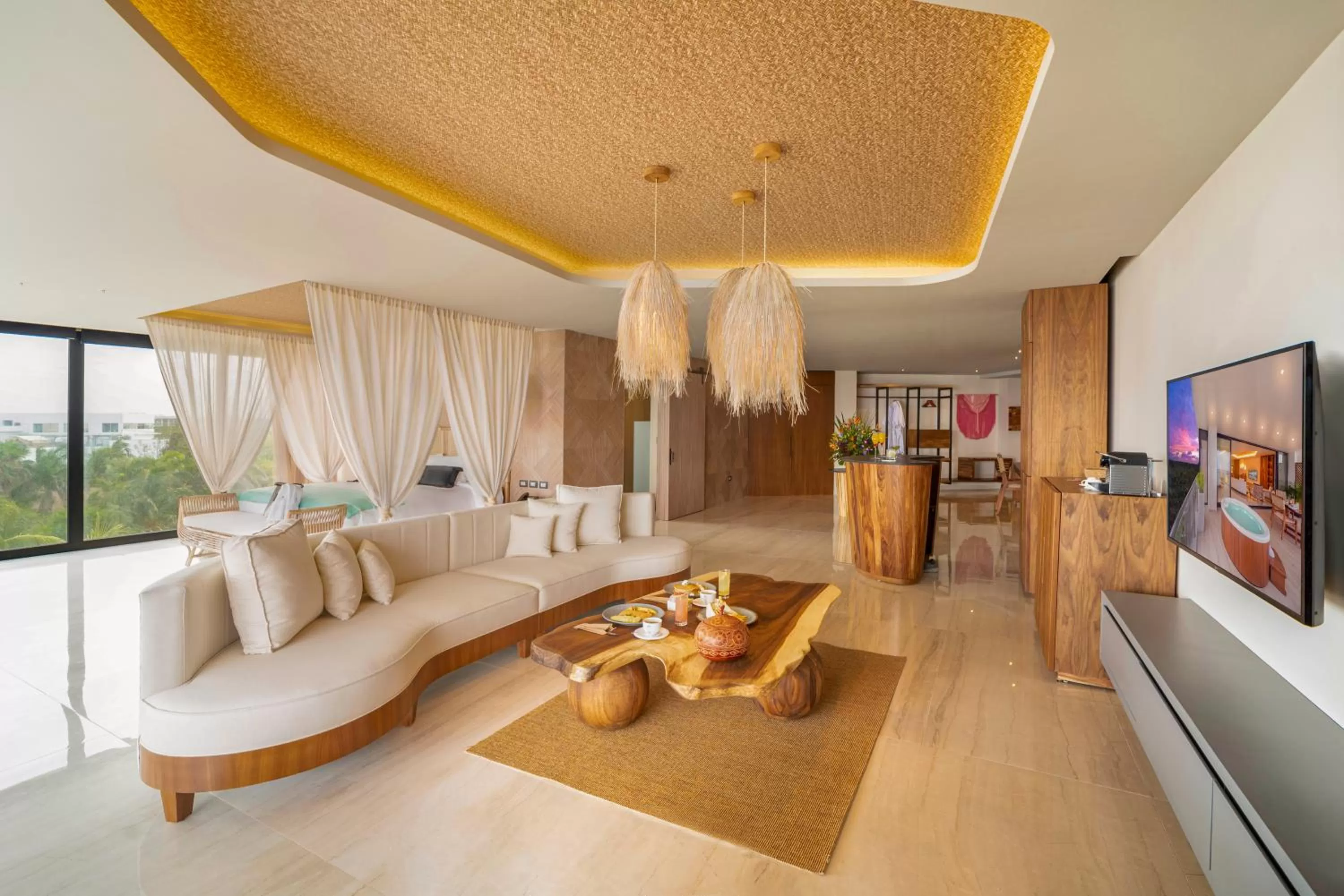 Living room in Mvngata Beach Hotel