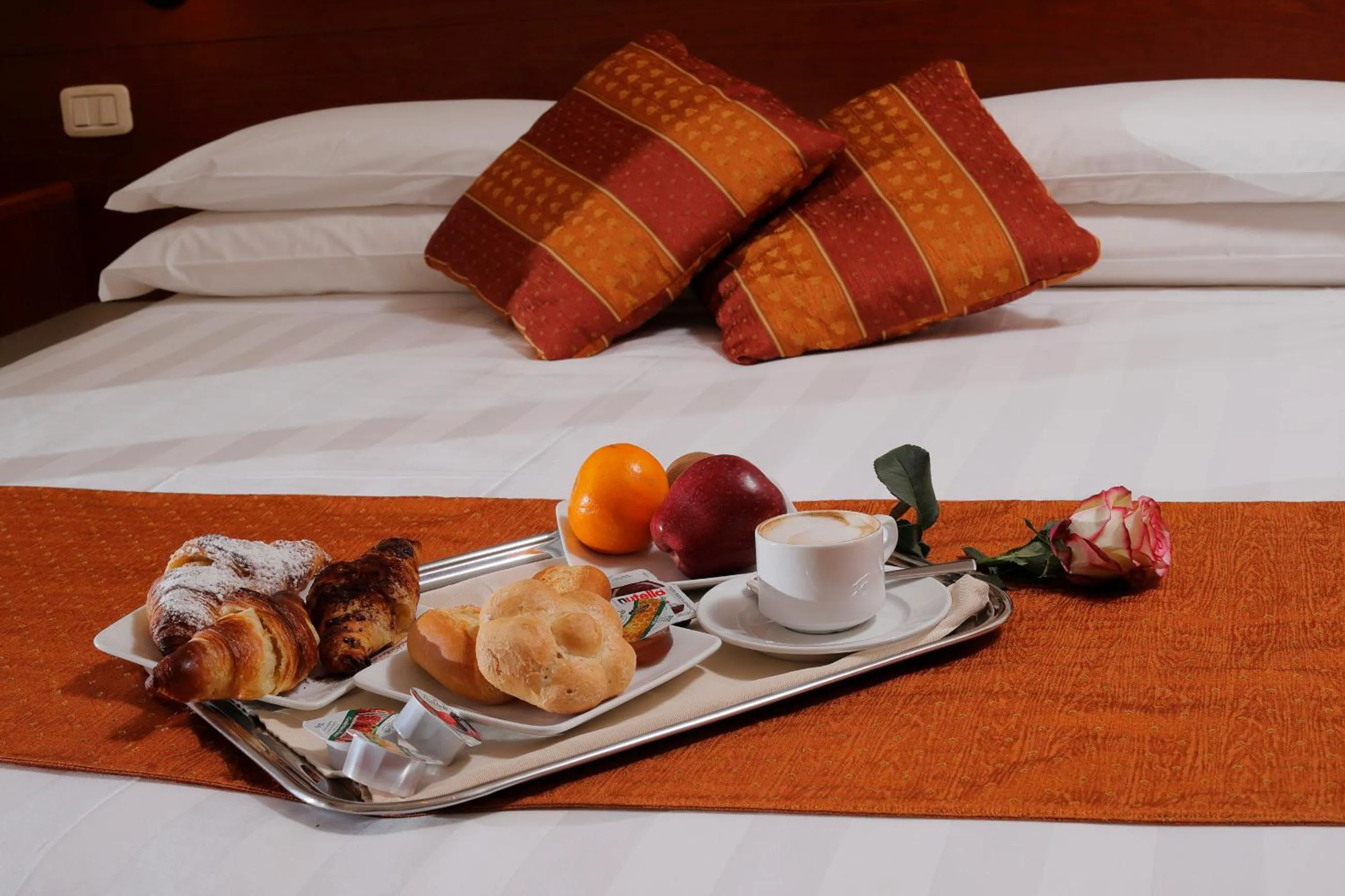 Decorative detail, Bed in Hotel Michelangelo