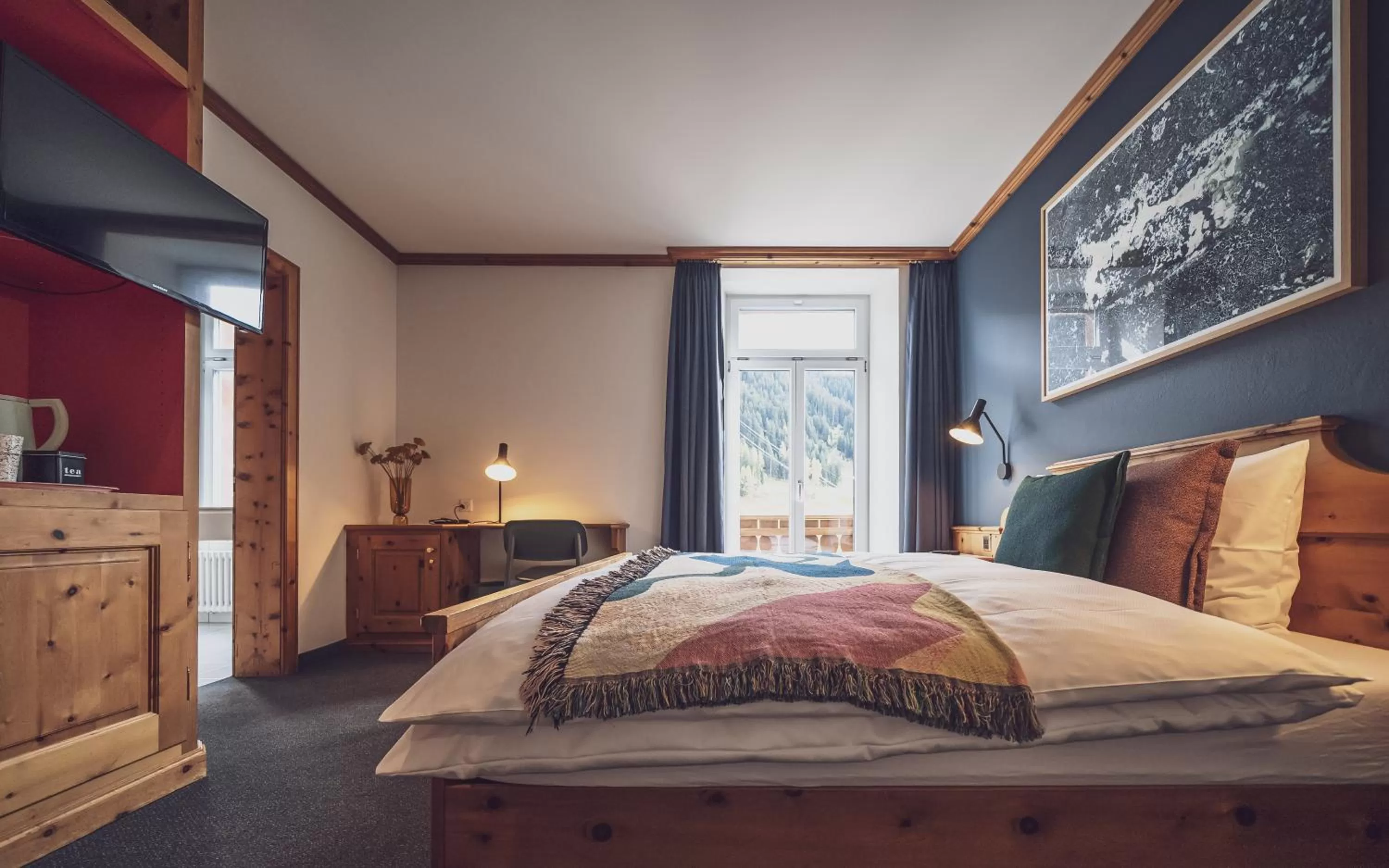 Photo of the whole room, Bed in Hotel Davoserhof by Mountain Hotels
