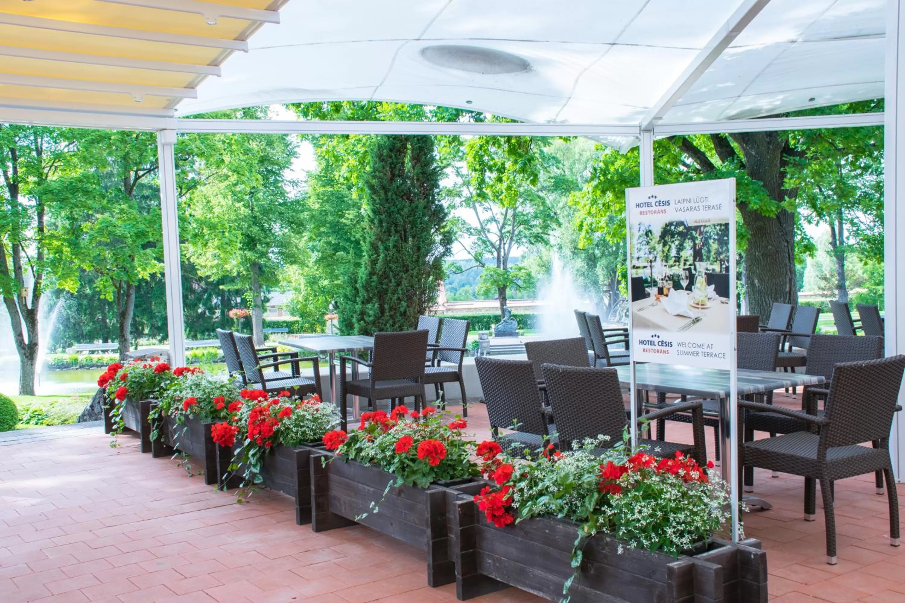 Patio in Hotel Cēsis