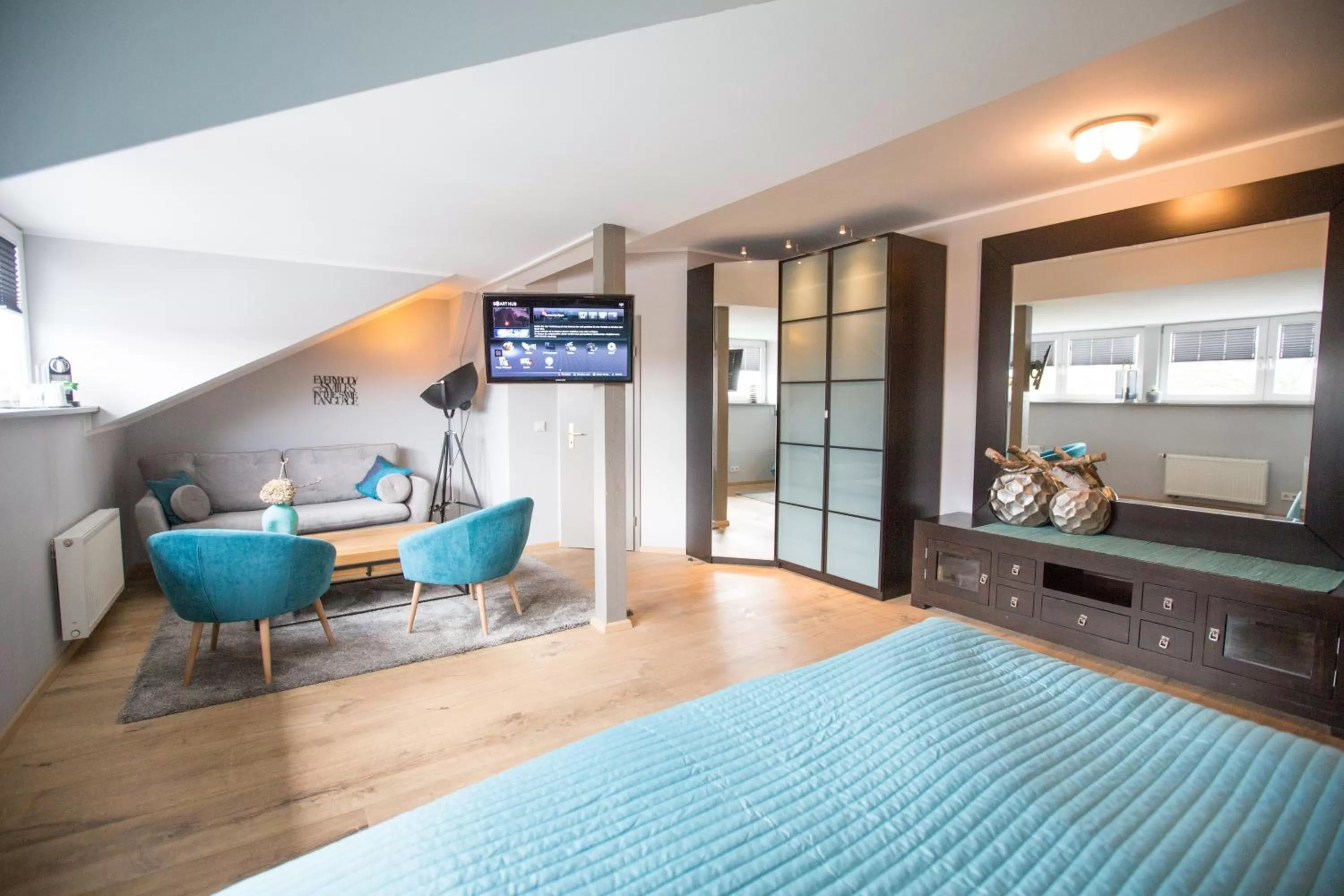 Bed in Hotel & Restaurant Fackelgarten Plau am See