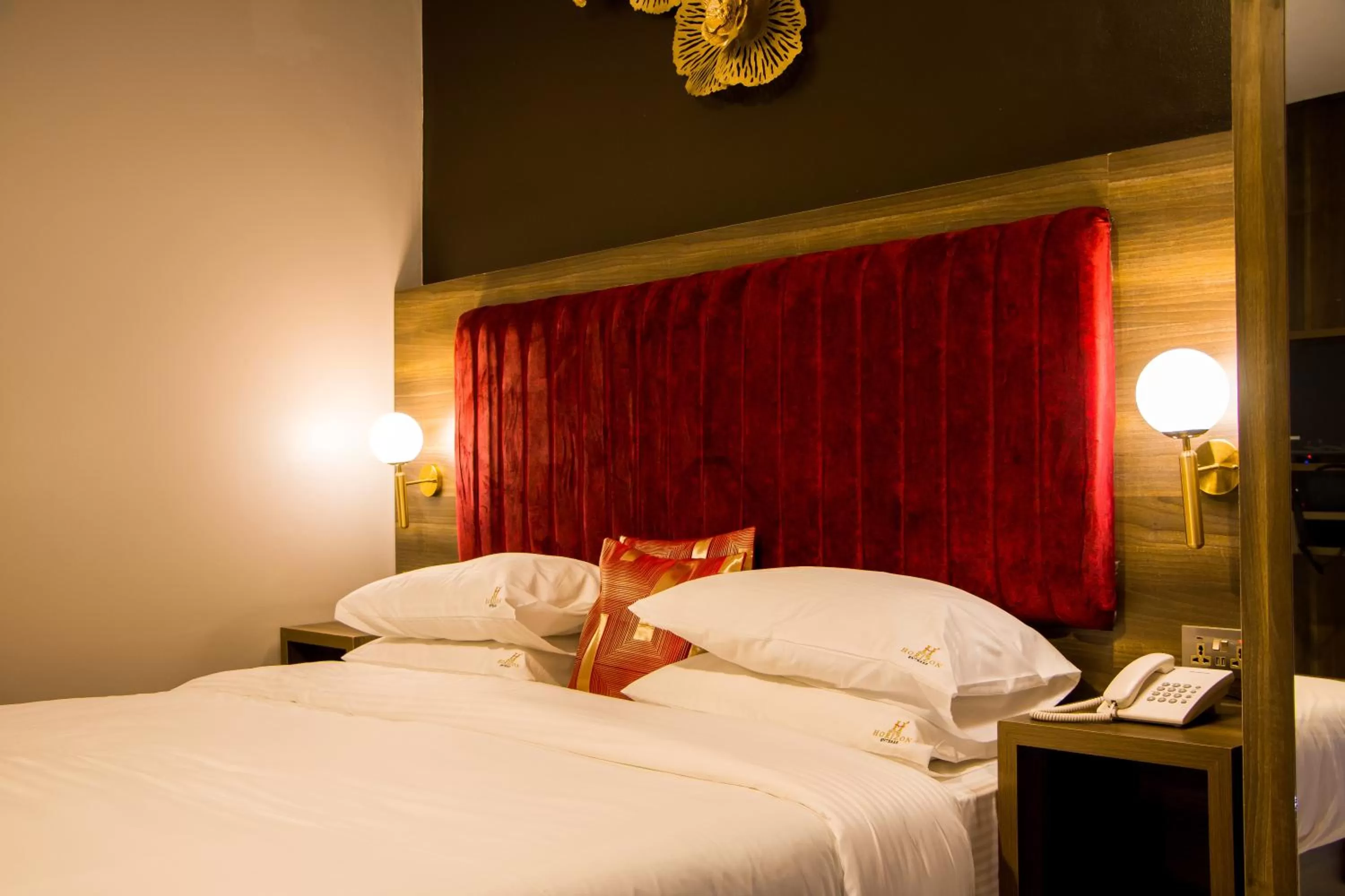 Bed in Hotel Horizon Entebbe