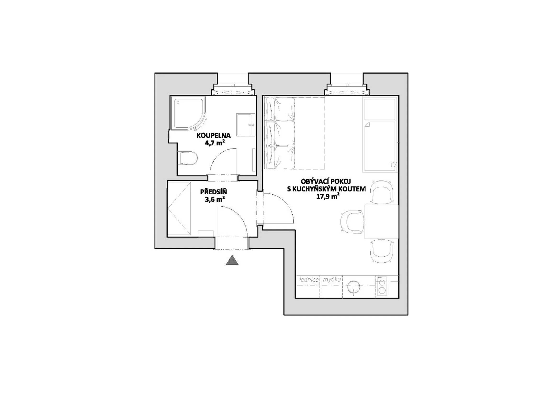 Floor plan in Vila Jáchymov