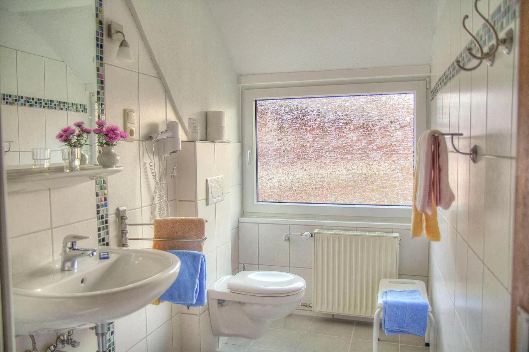 Shower in Biohotel Spöktal